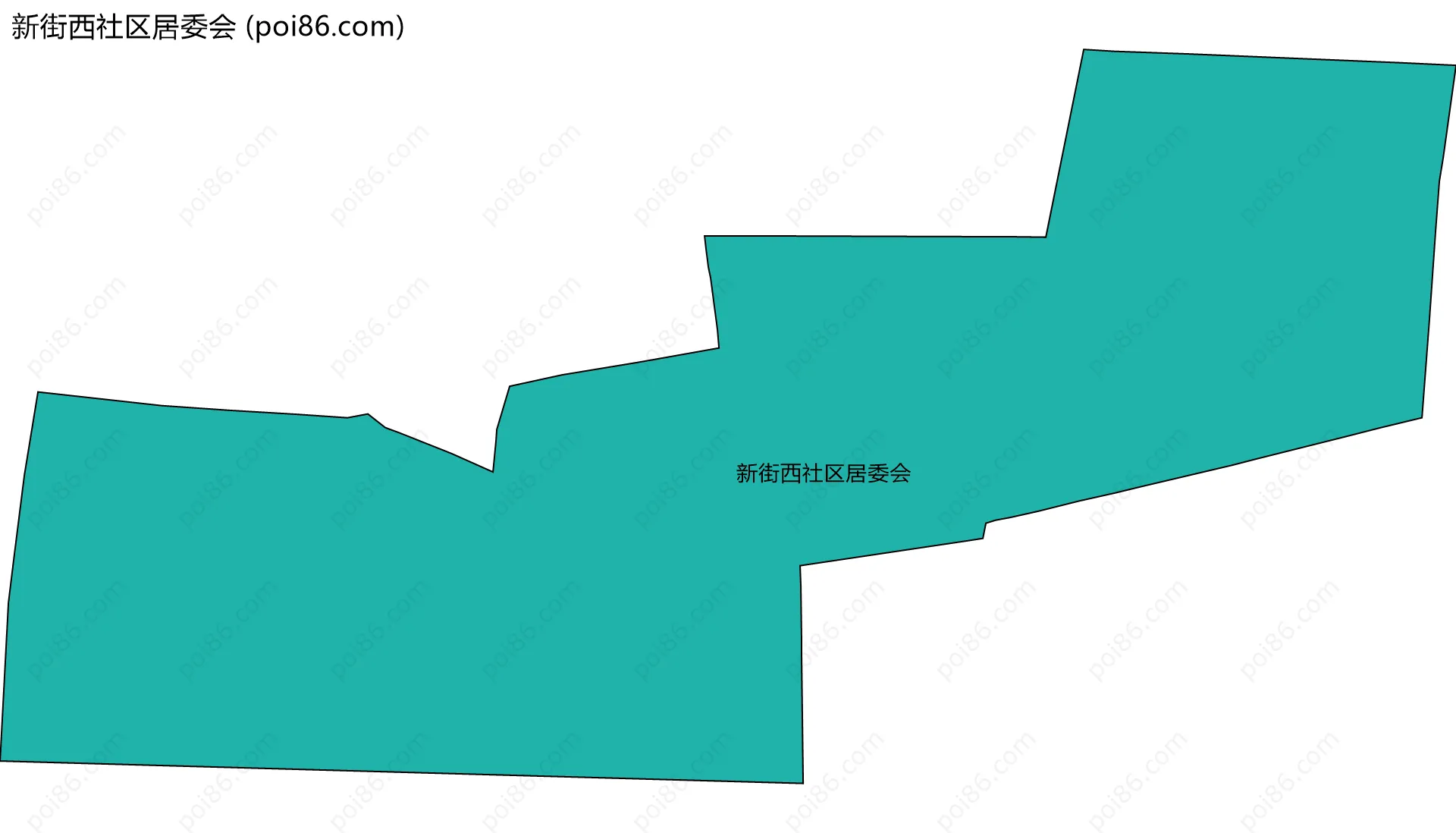 新街西社区居委会边界地图