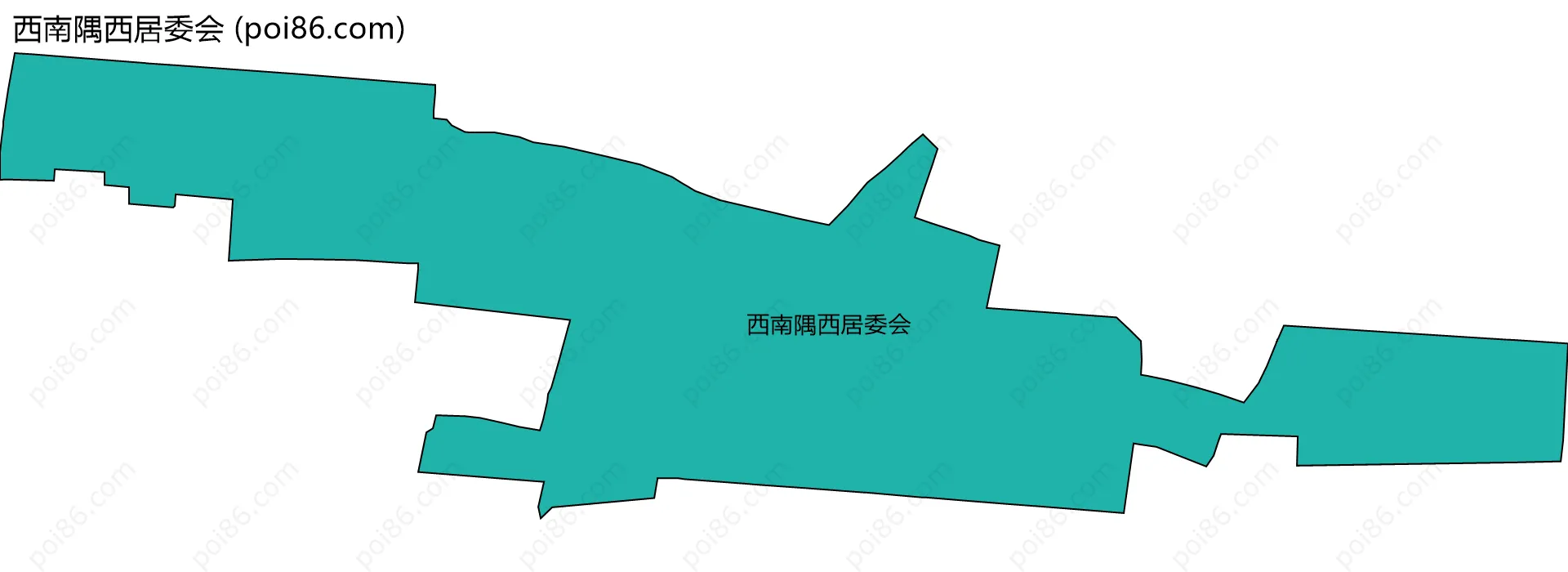 西南隅西居委会边界地图