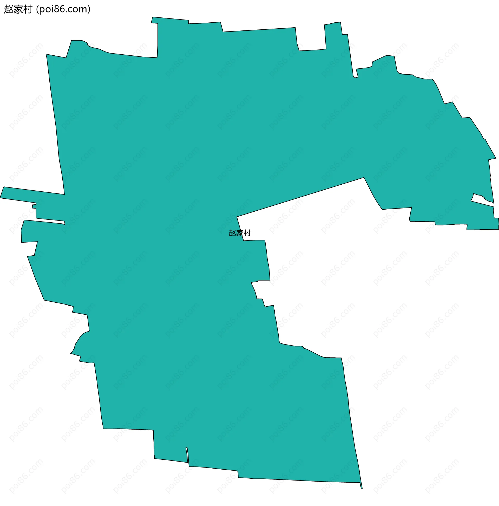赵家村边界地图