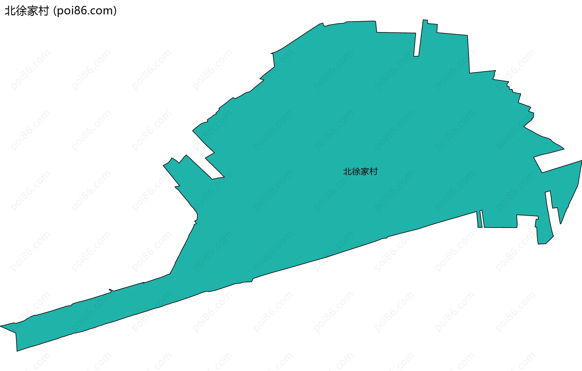北徐家村边界地图