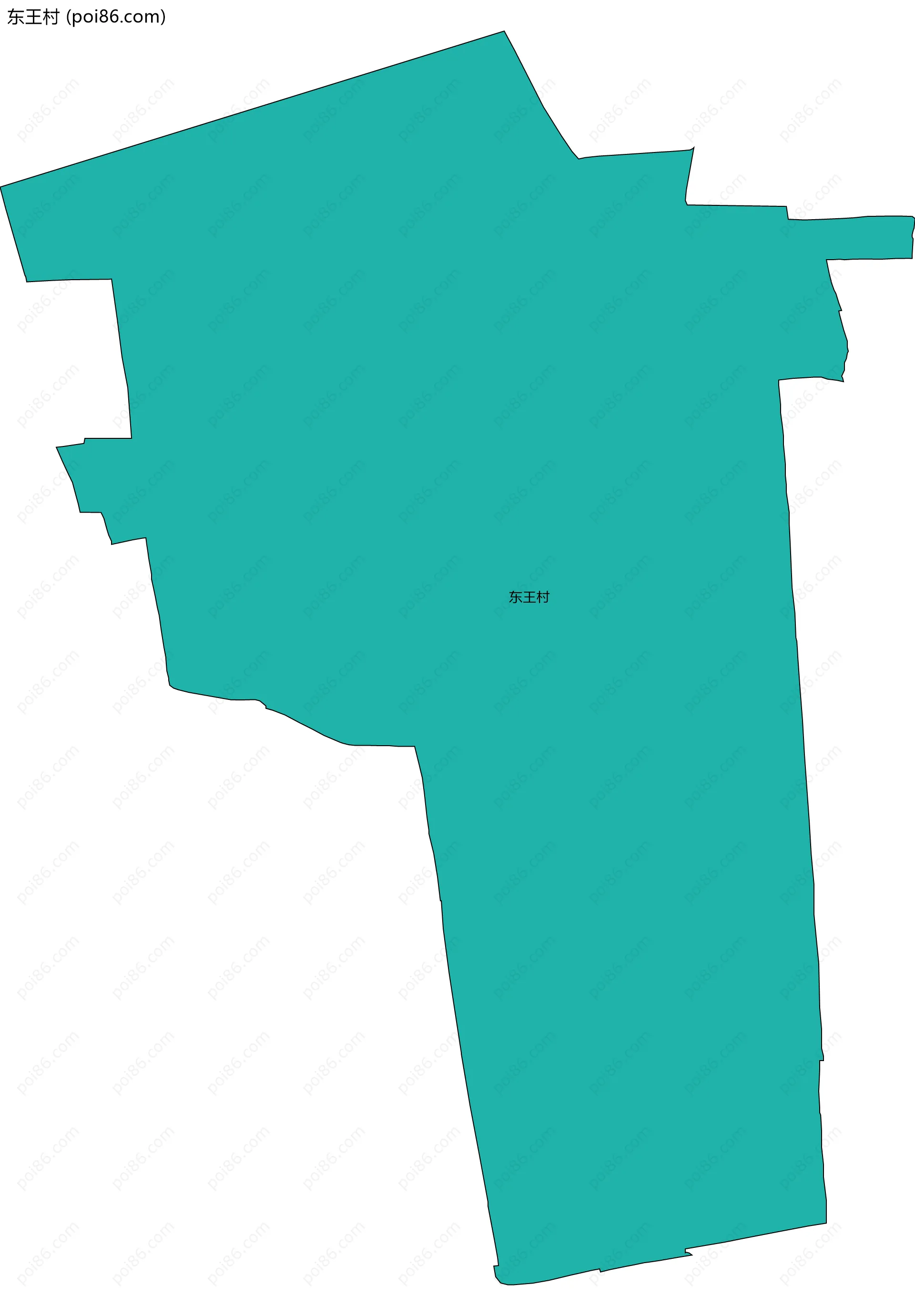 东王村边界地图