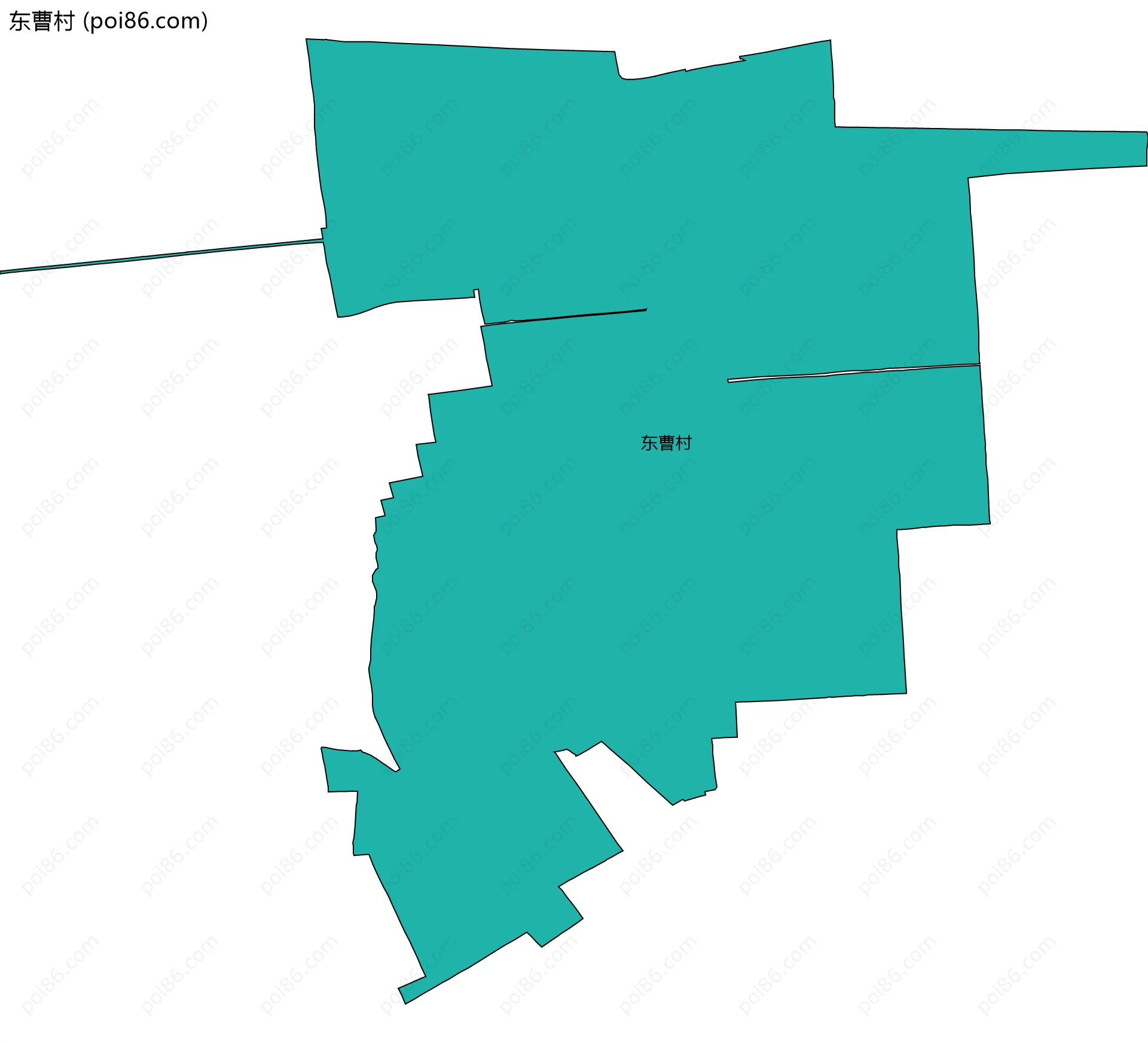 东曹村边界地图