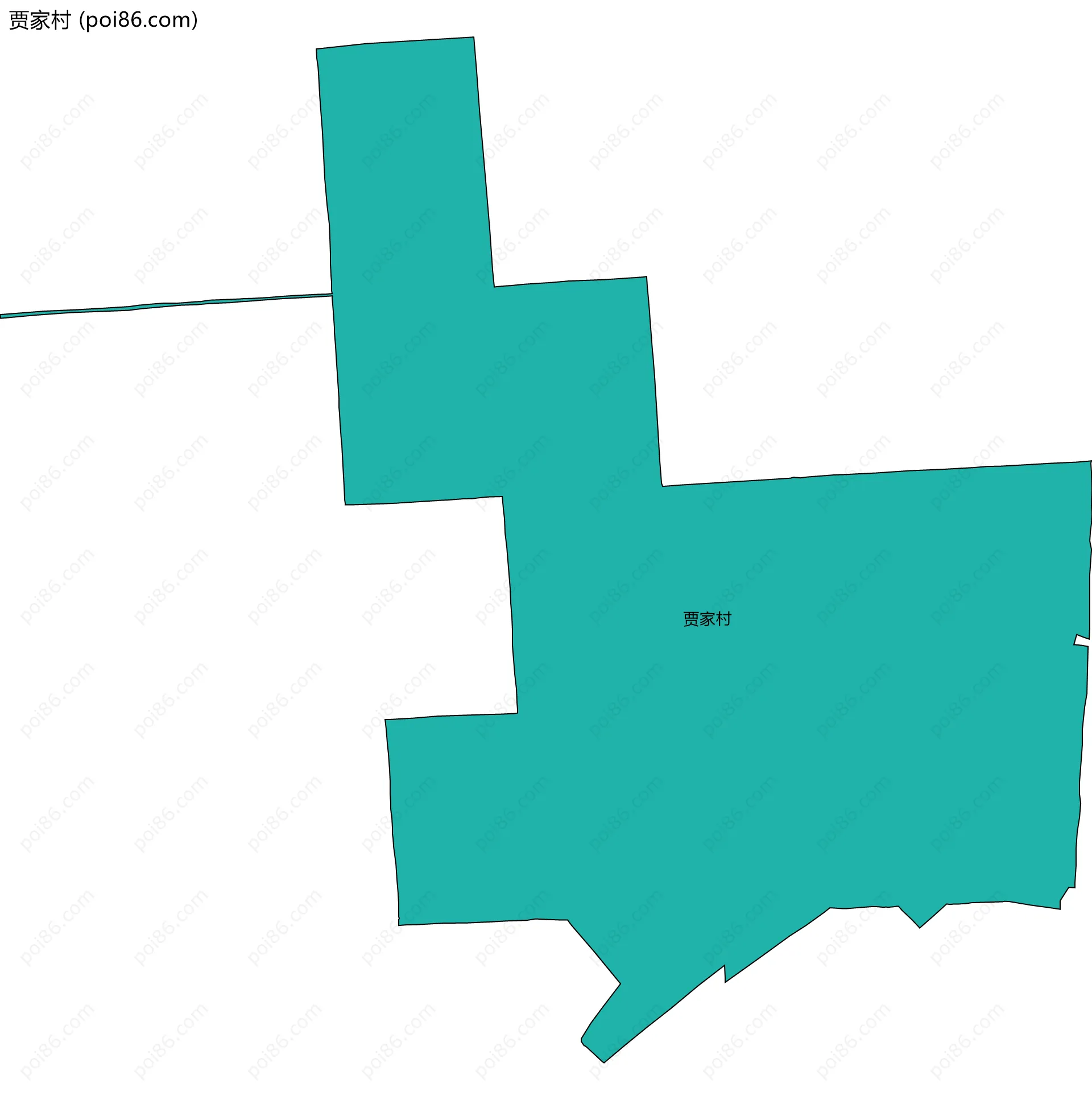 贾家村边界地图