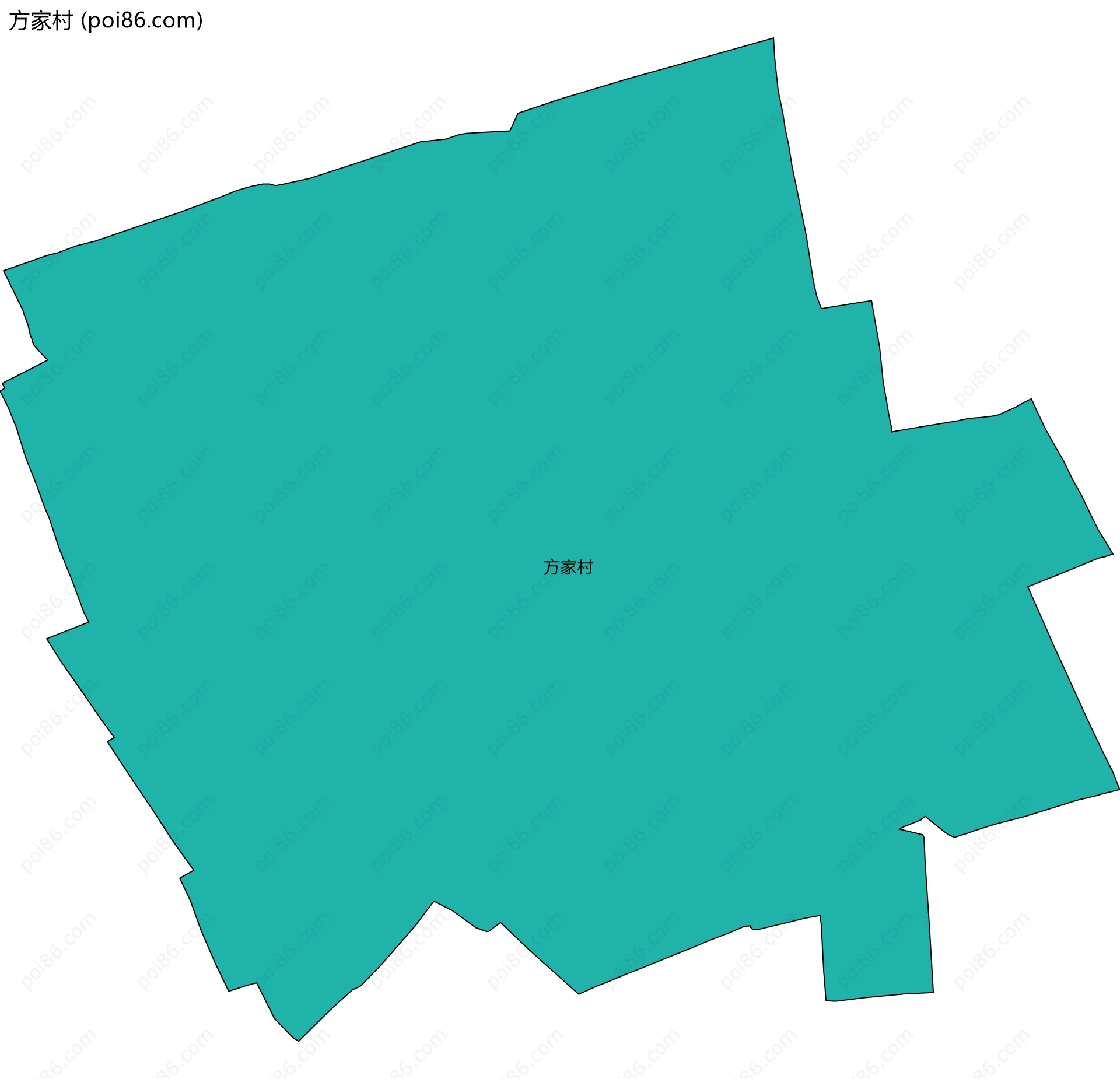 方家村边界地图