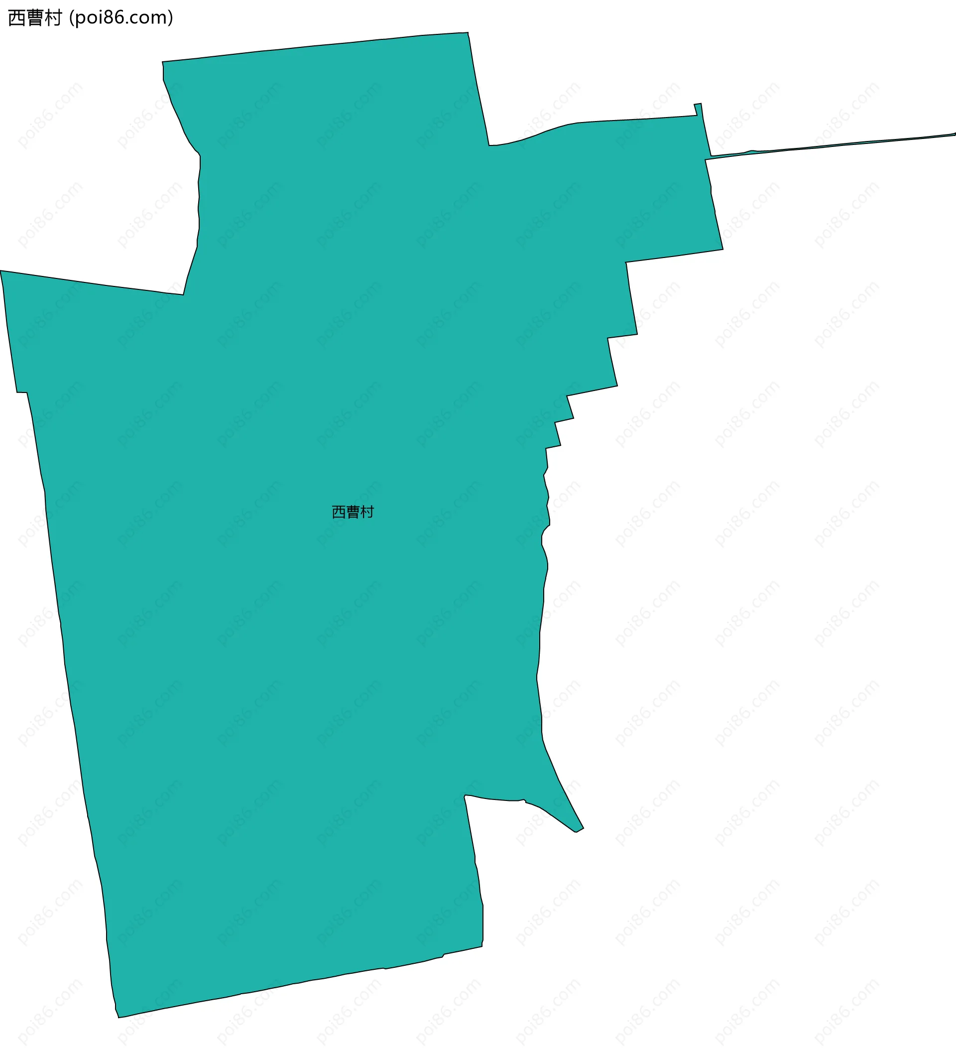 西曹村边界地图