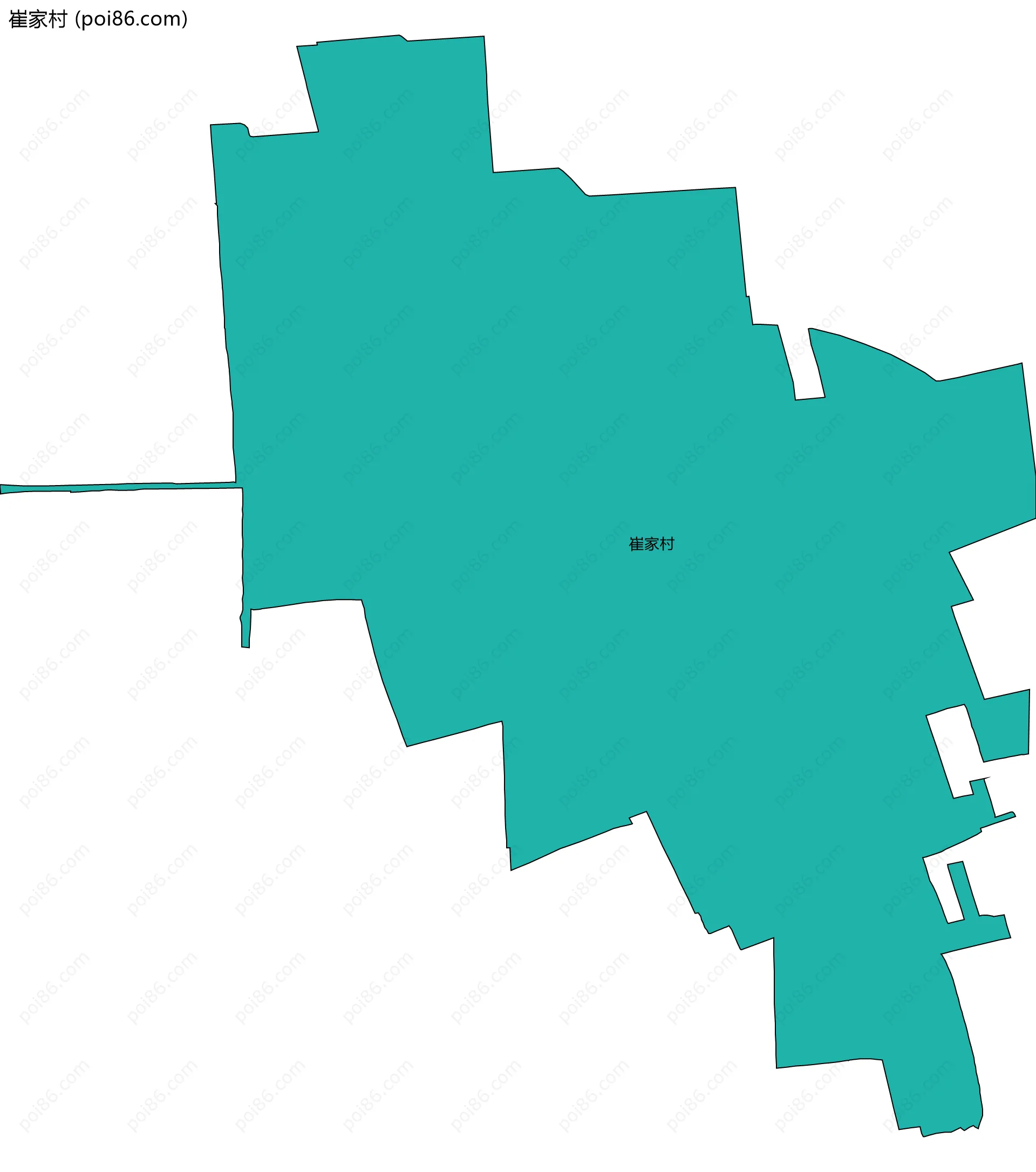 崔家村边界地图