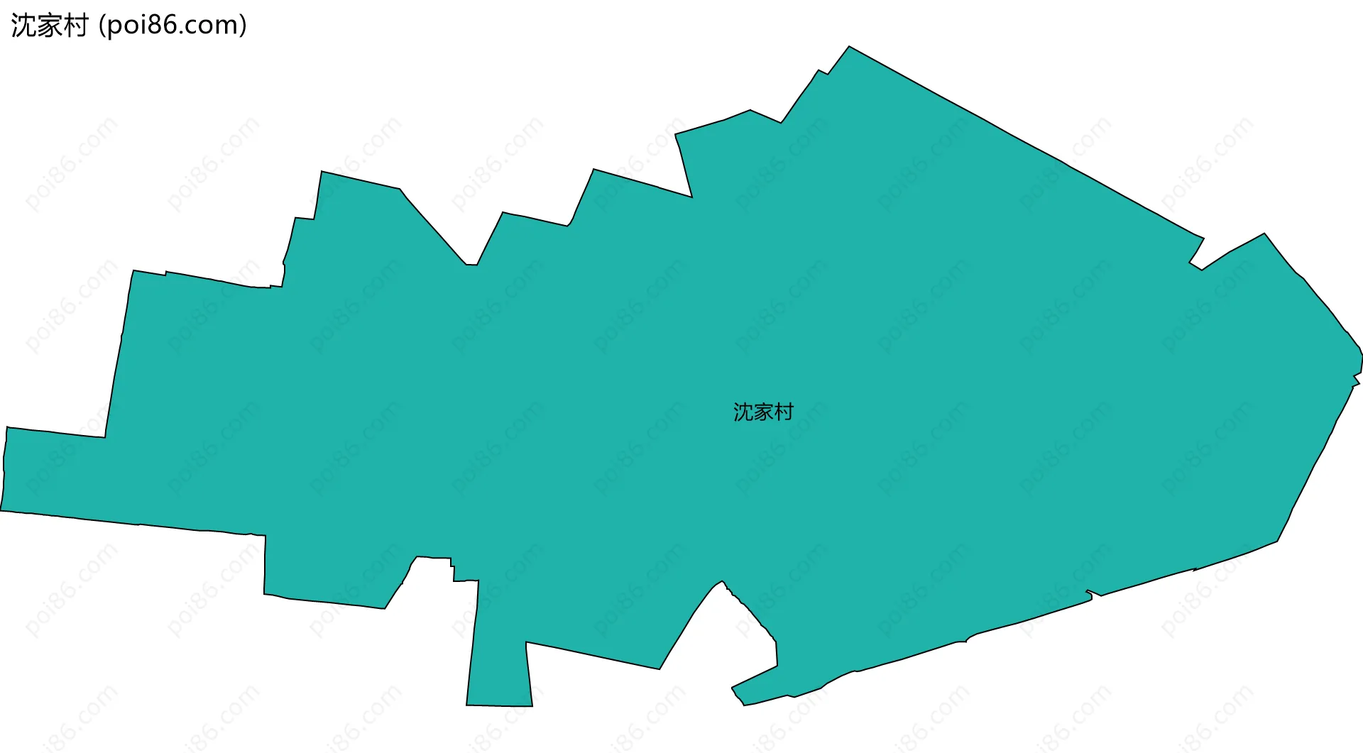 沈家村边界地图