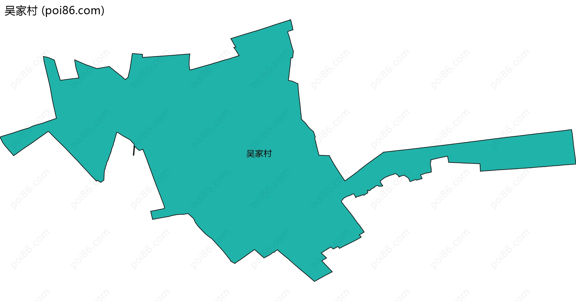 吴家村边界地图