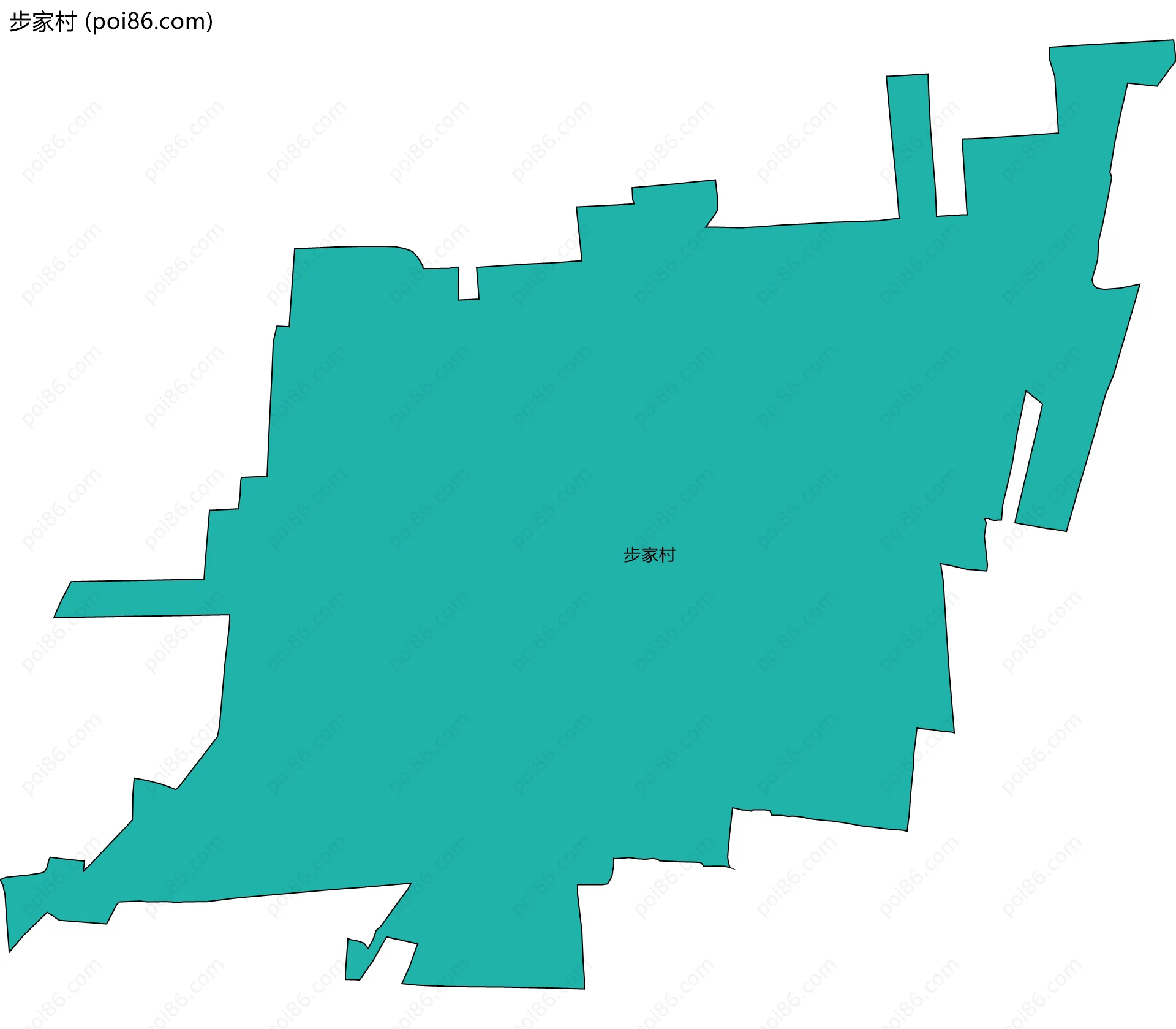 步家村边界地图