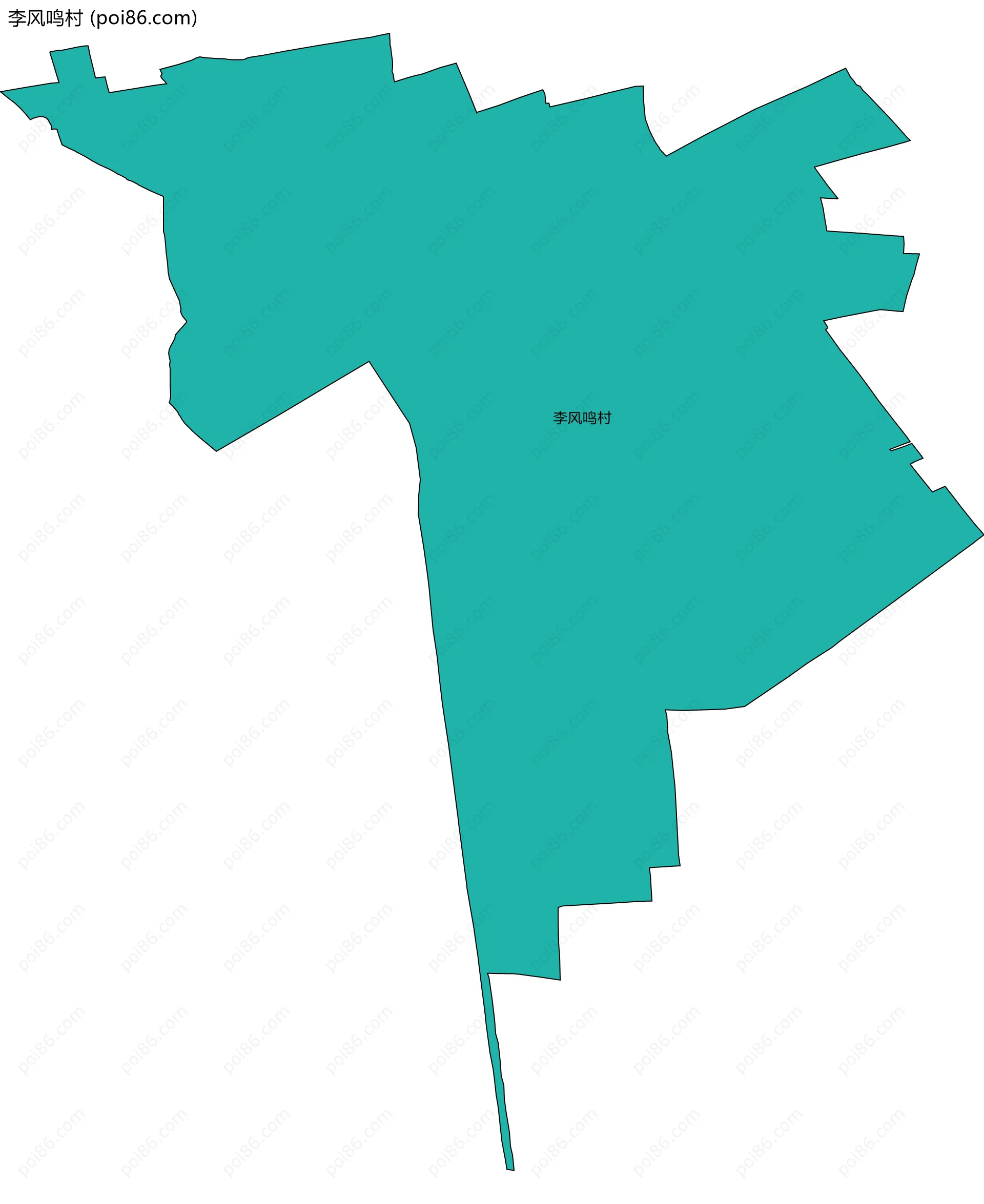 李风鸣村边界地图