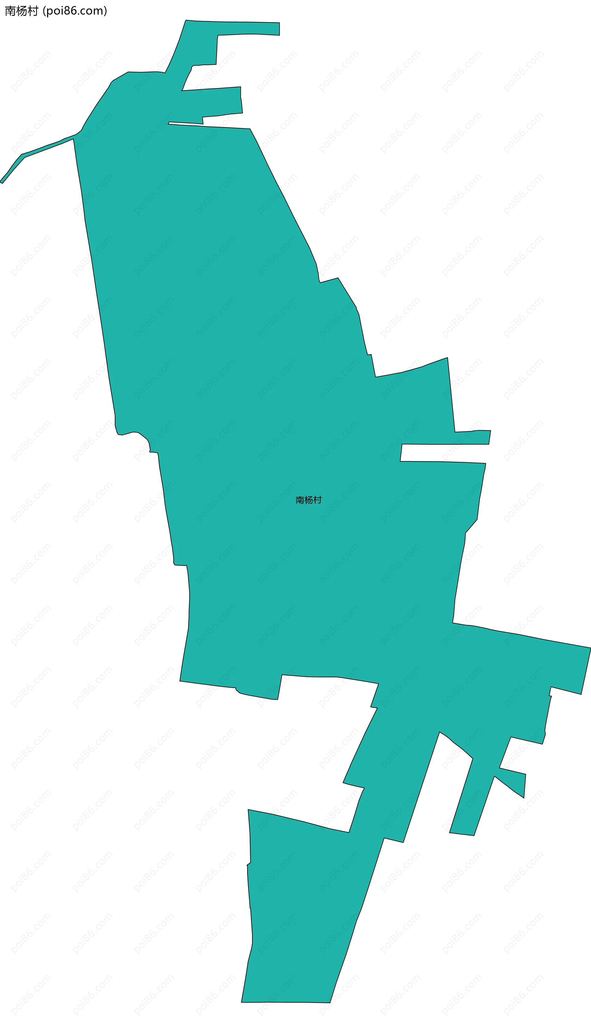 南杨村边界地图