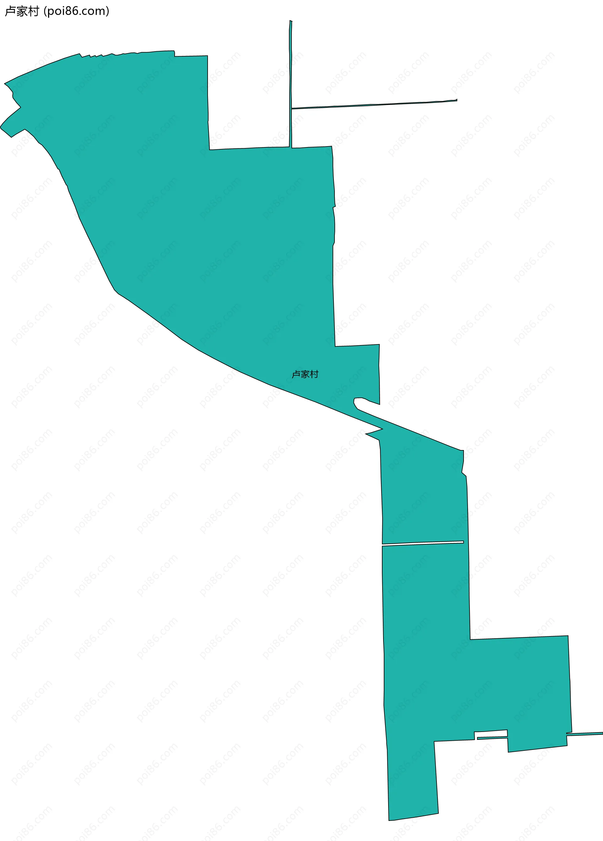卢家村边界地图