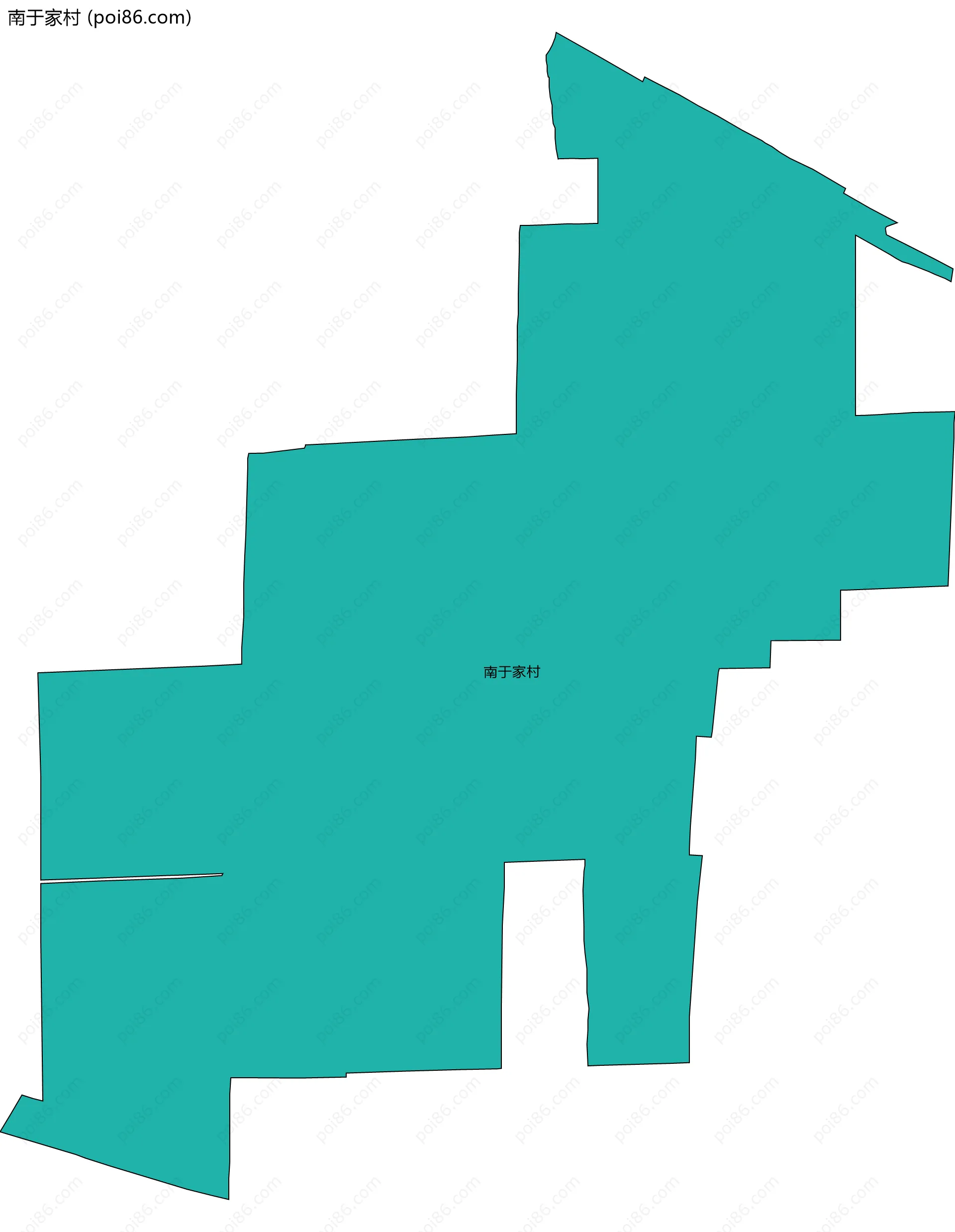 南于家村边界地图