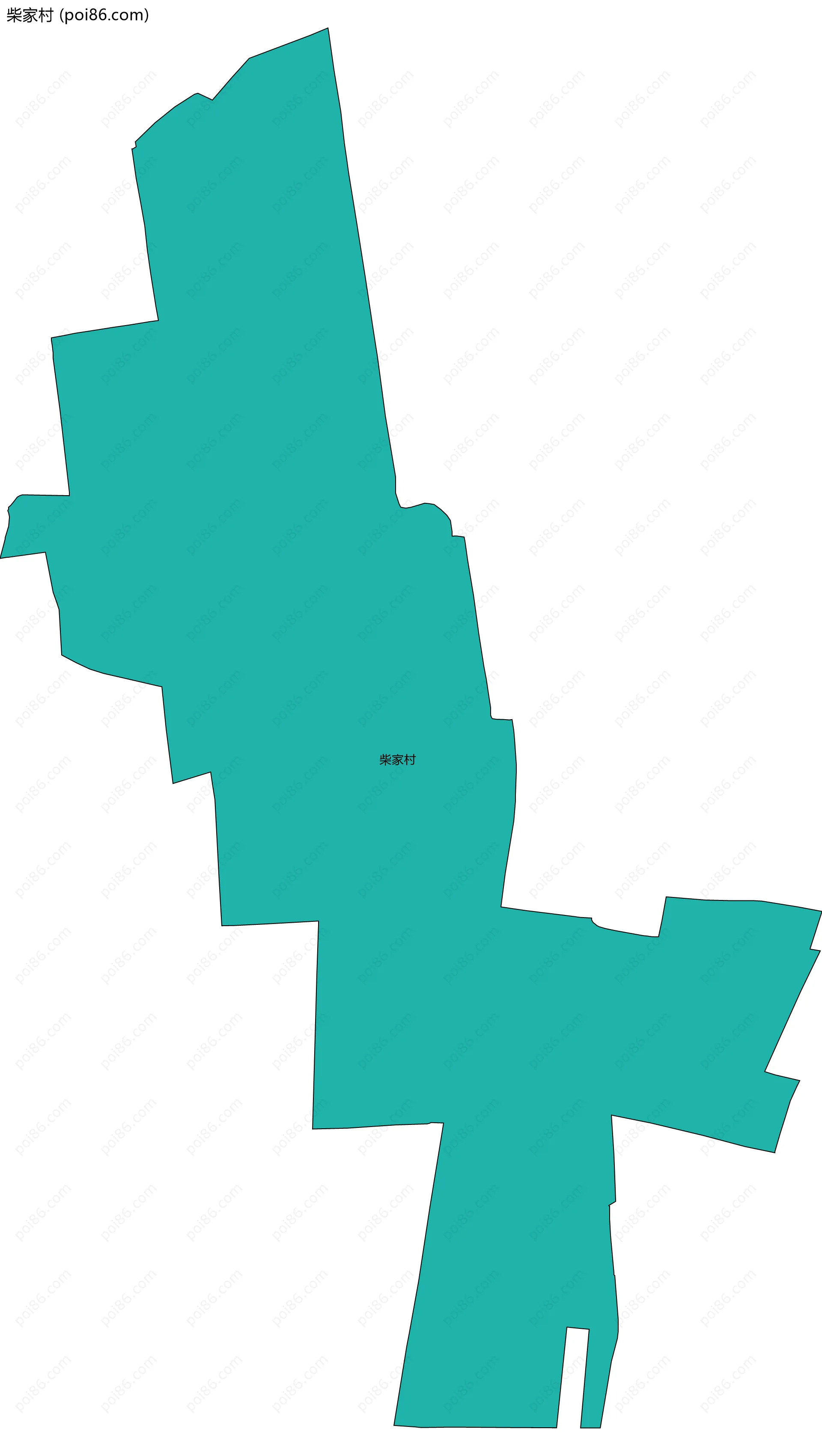 柴家村边界地图