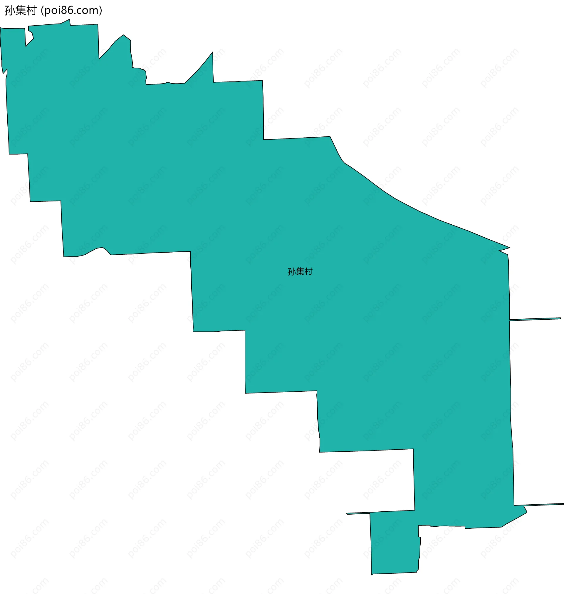 孙集村边界地图
