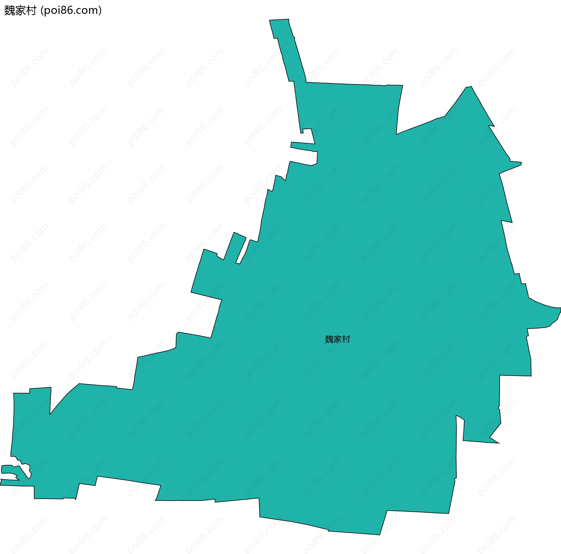 魏家村边界地图
