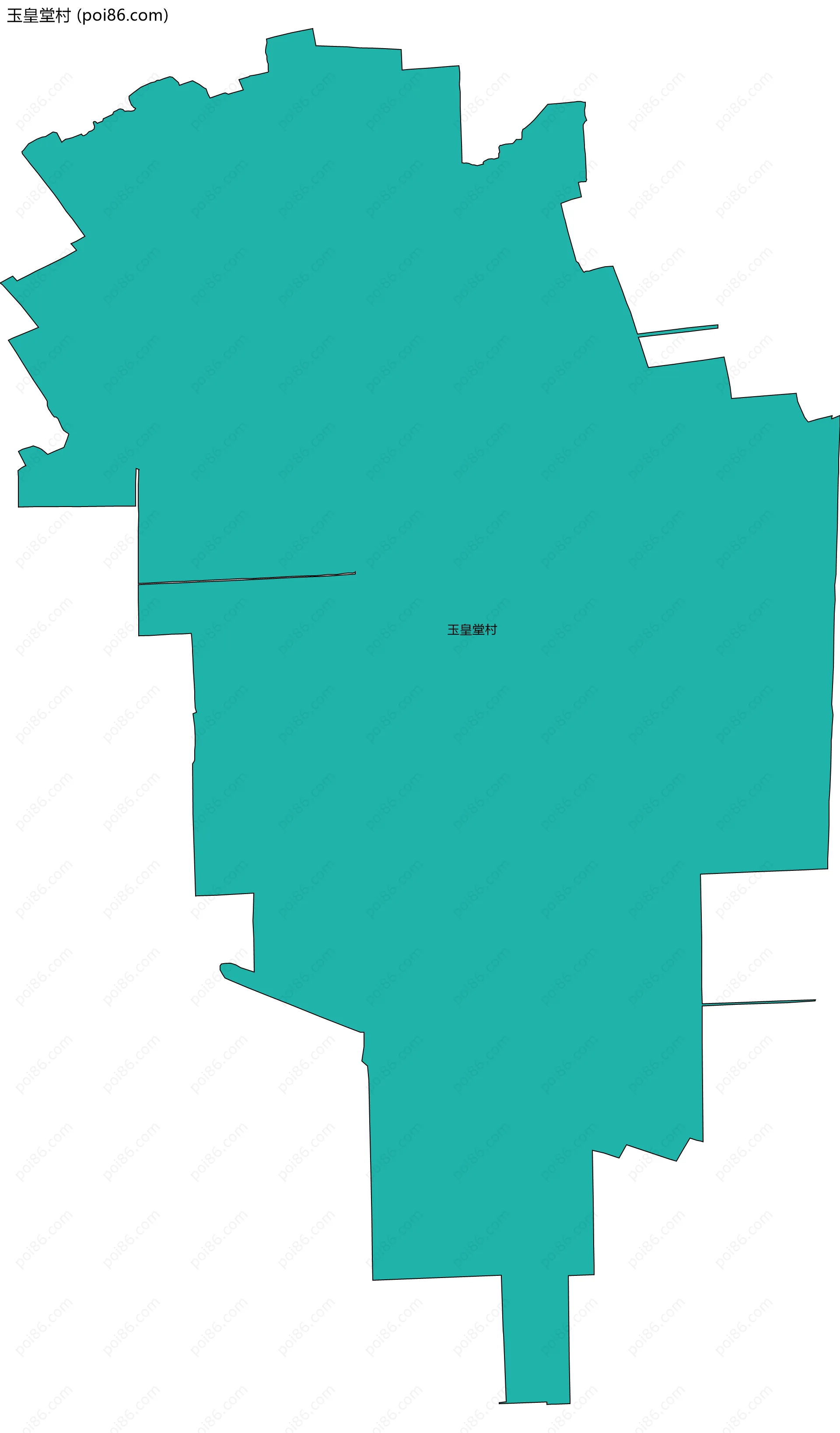 玉皇堂村边界地图