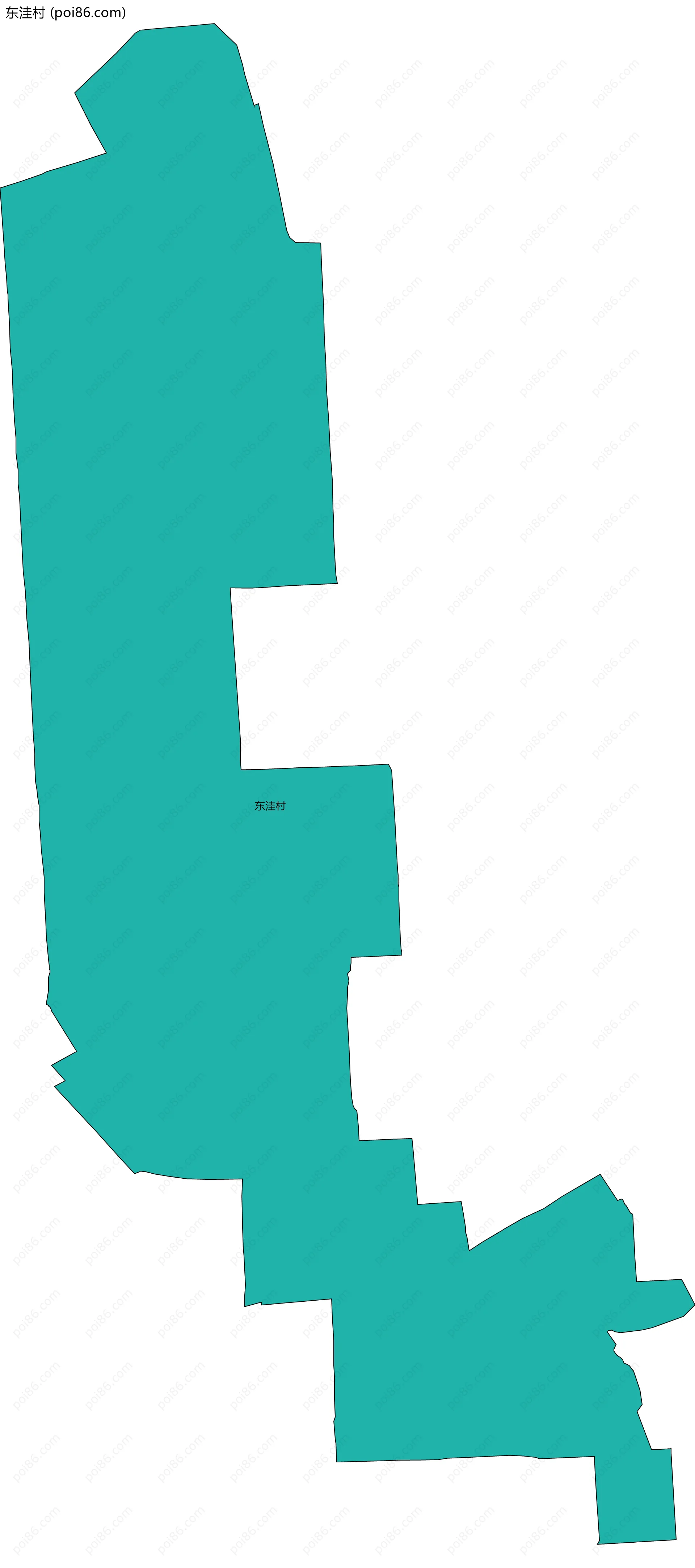 东洼村边界地图