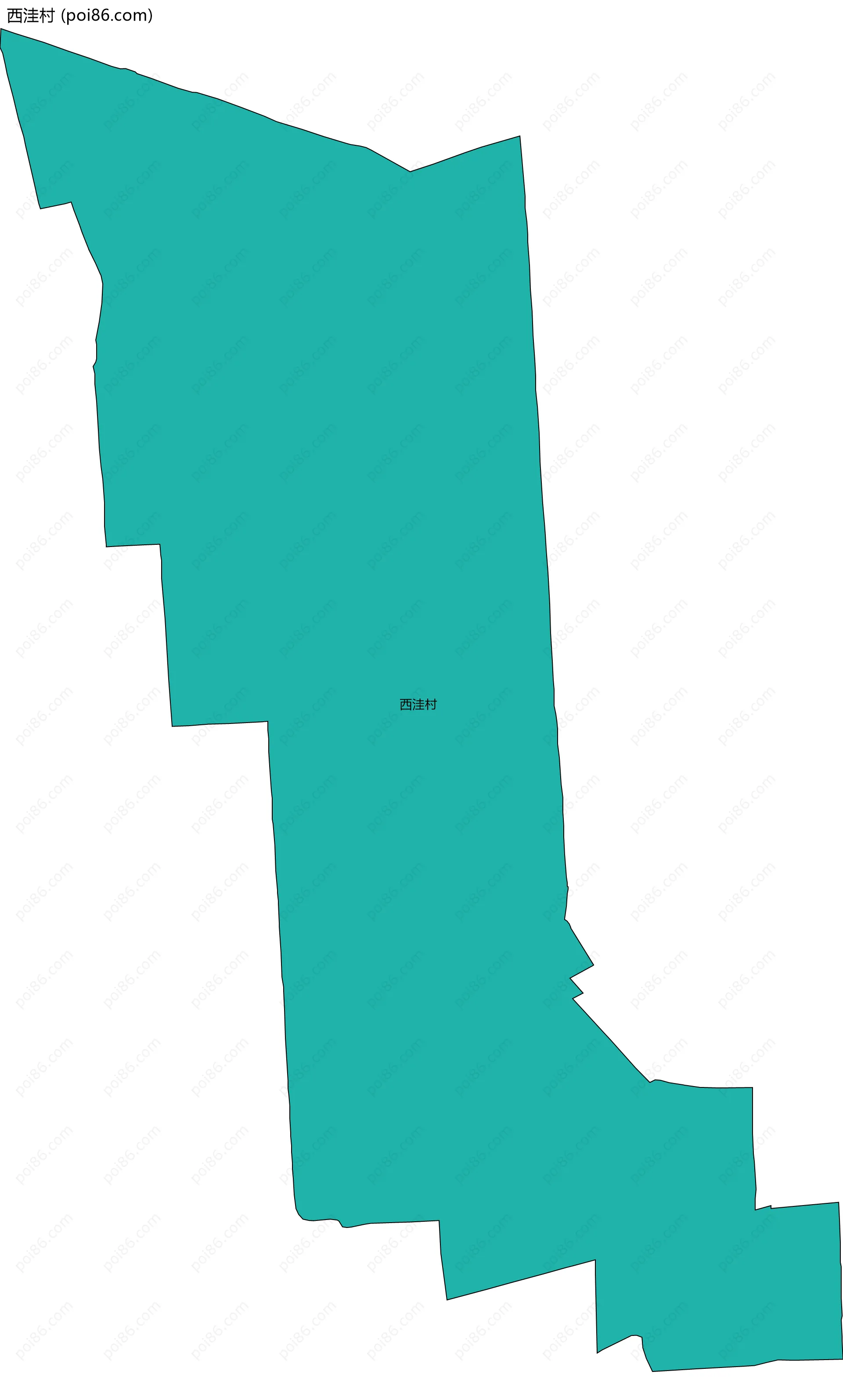 西洼村边界地图