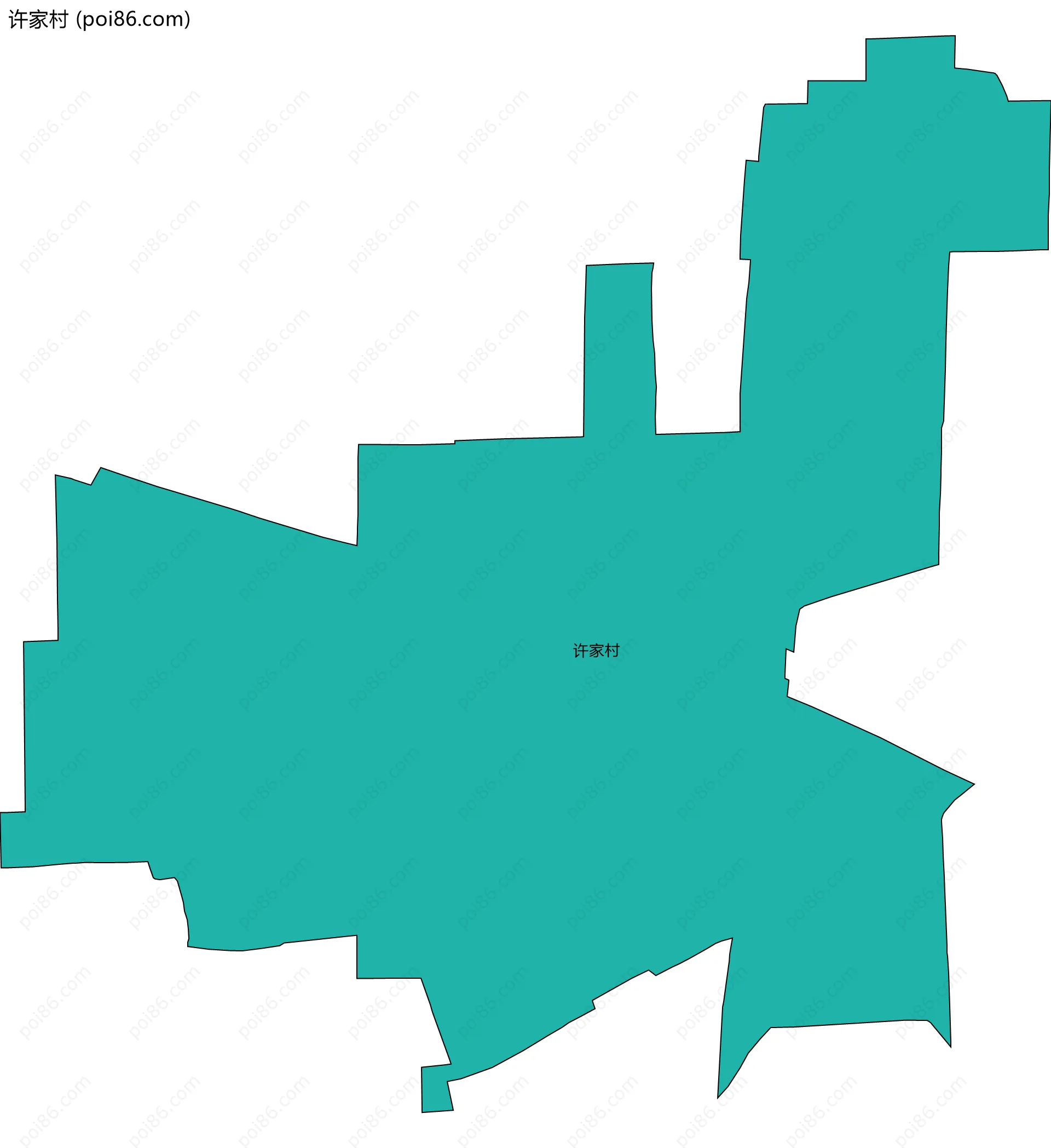 许家村边界地图