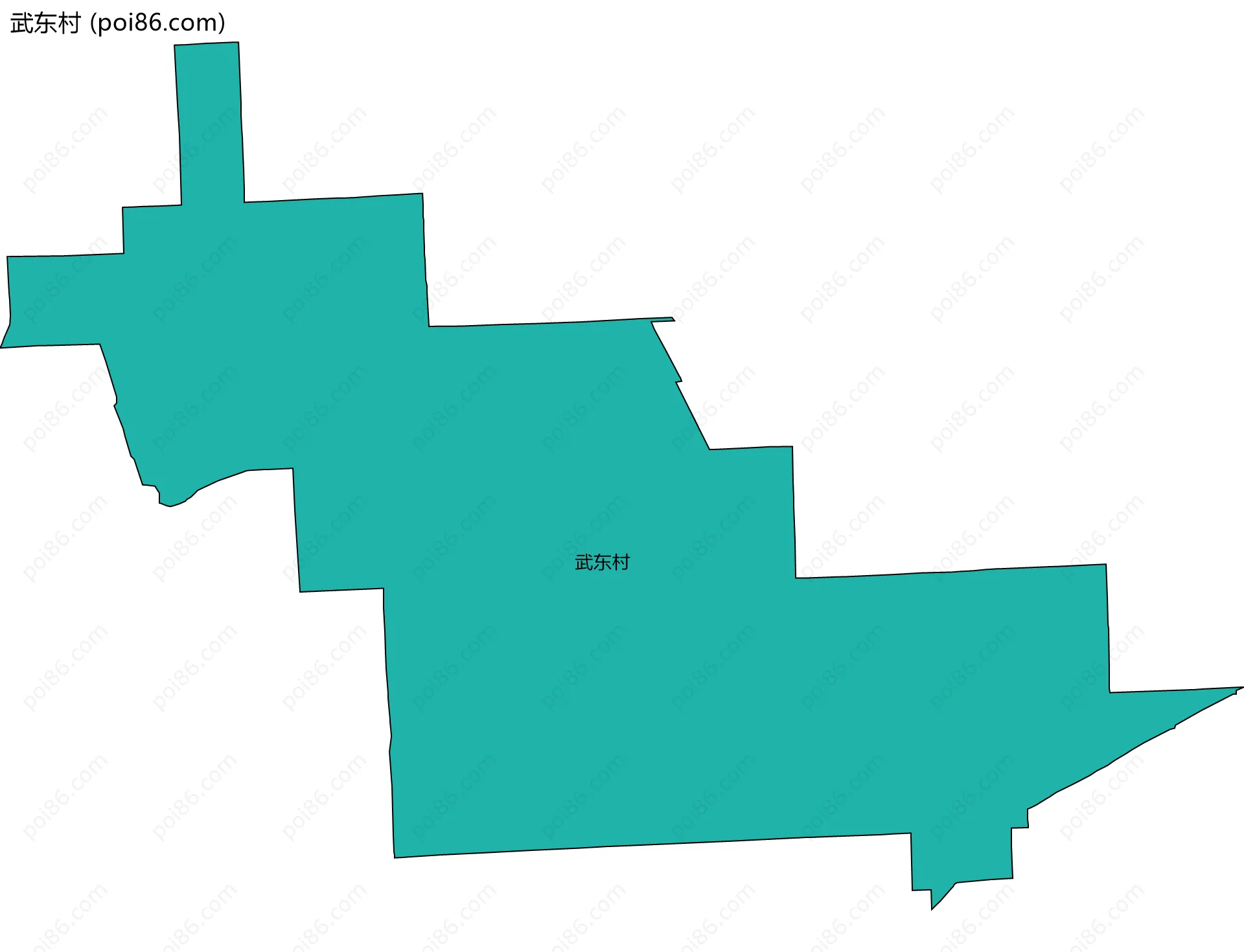 武东村边界地图