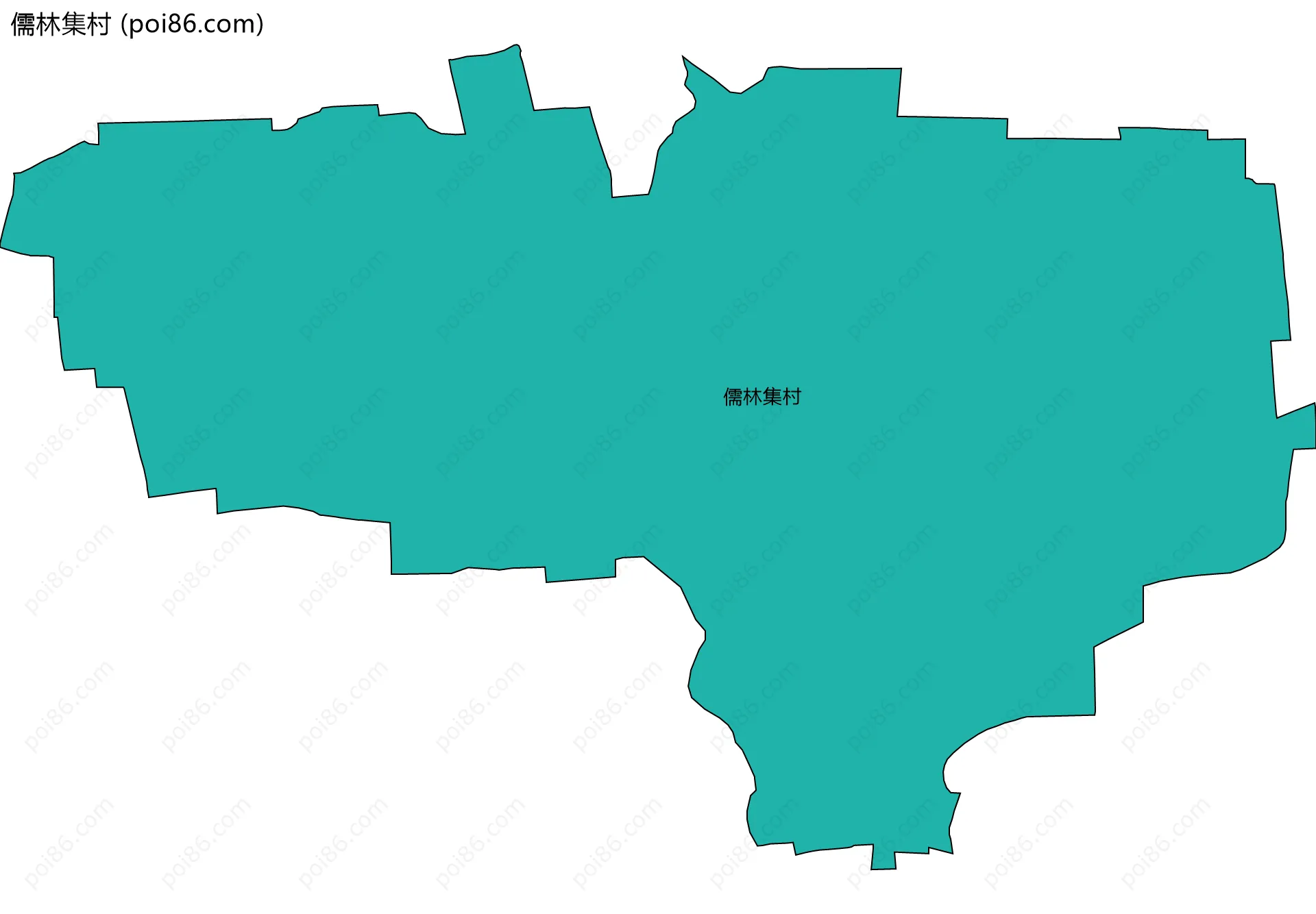 儒林集村边界地图