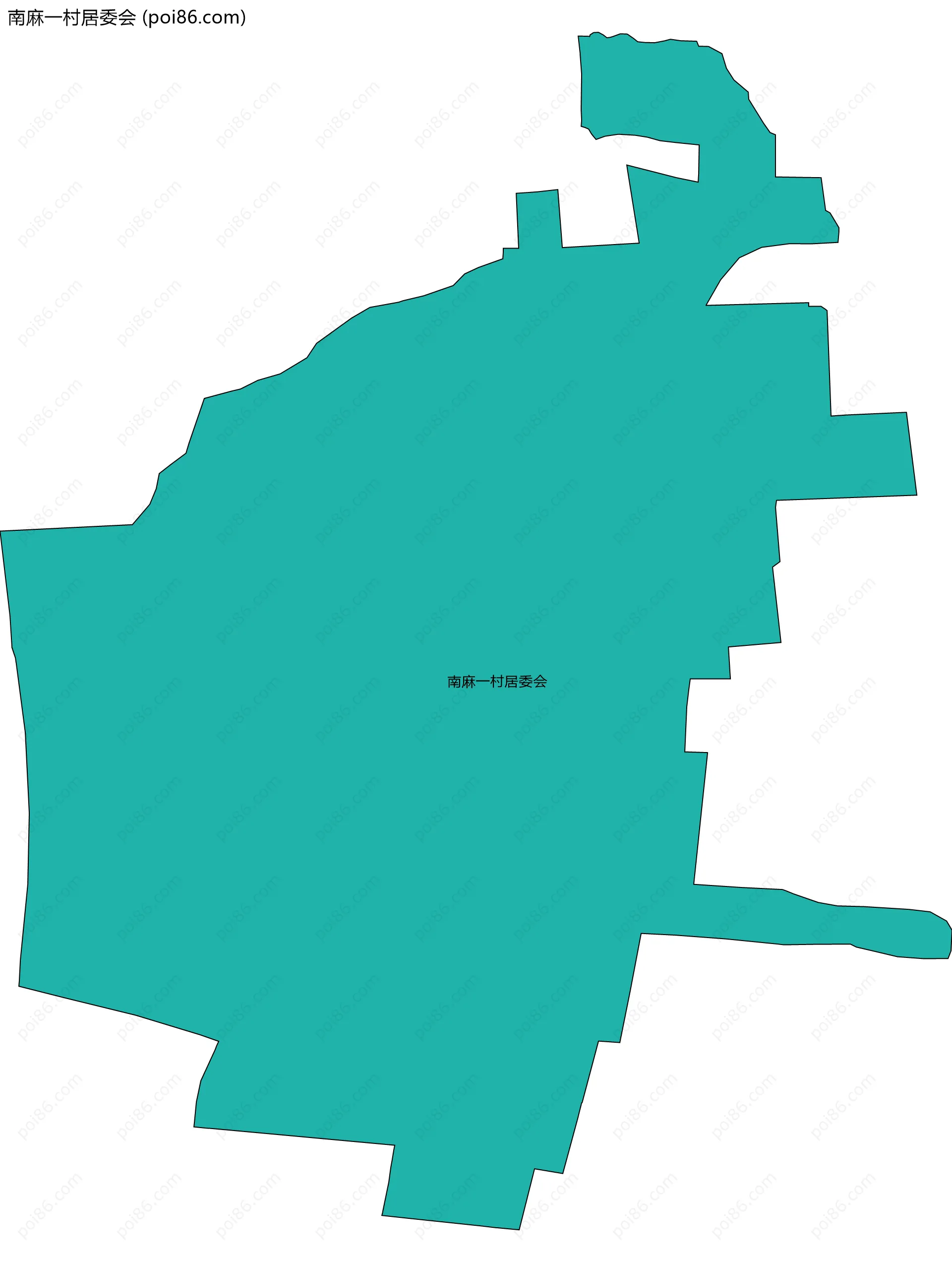 南麻一村居委会边界地图
