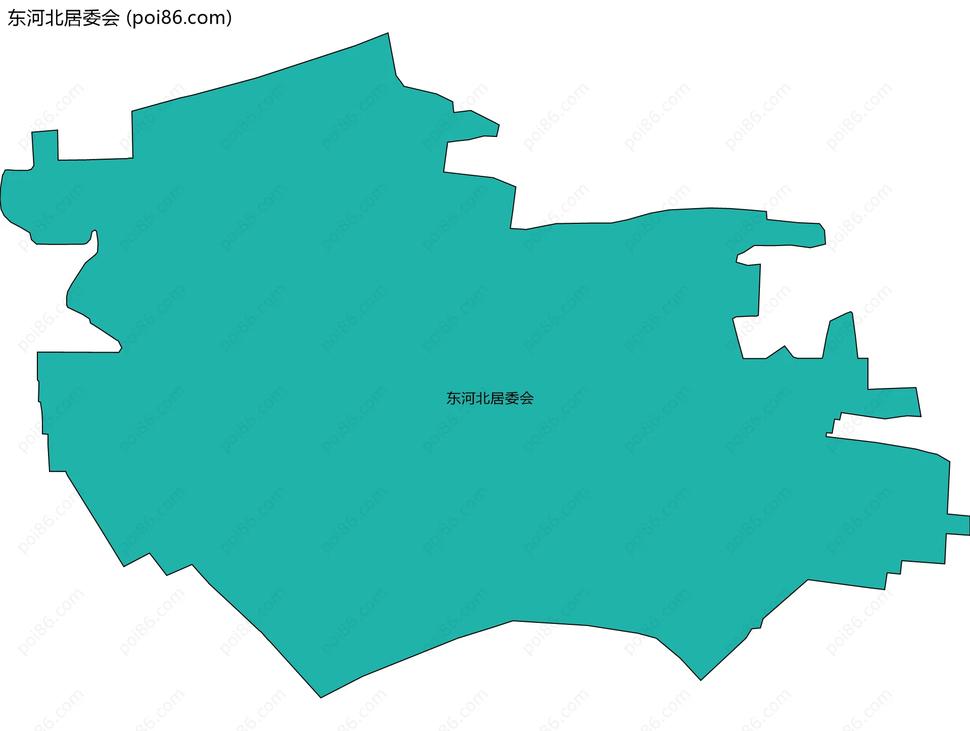 东河北居委会边界地图