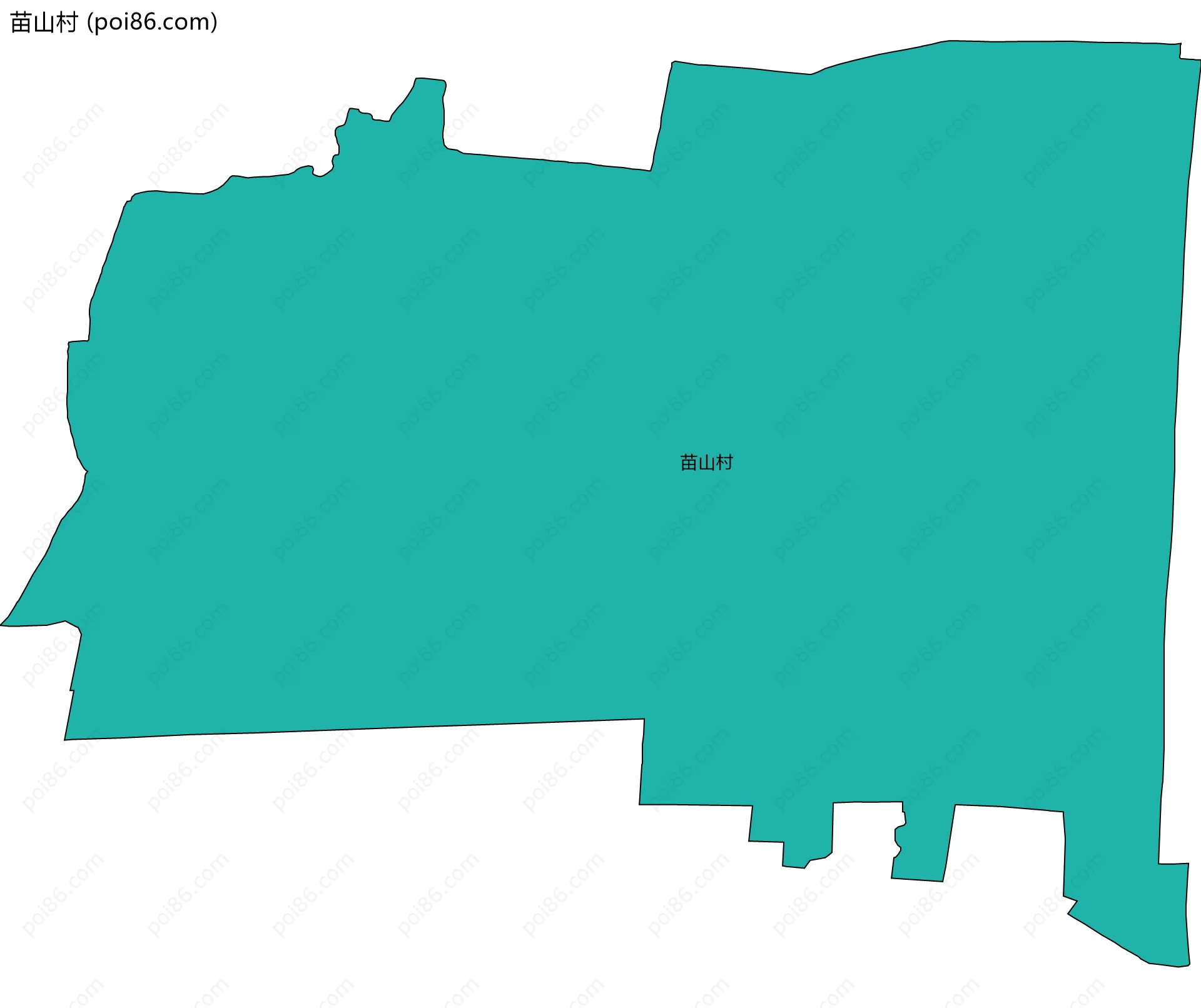 苗山村边界地图