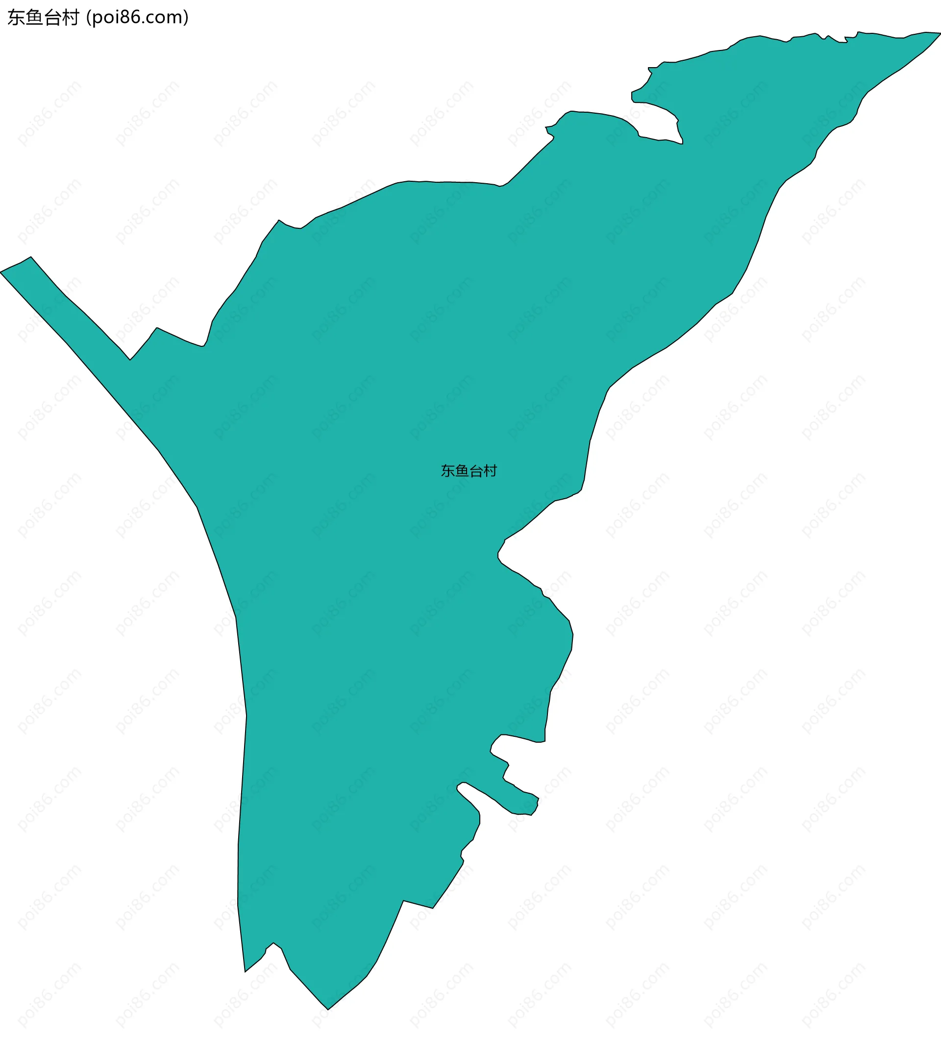 东鱼台村边界地图