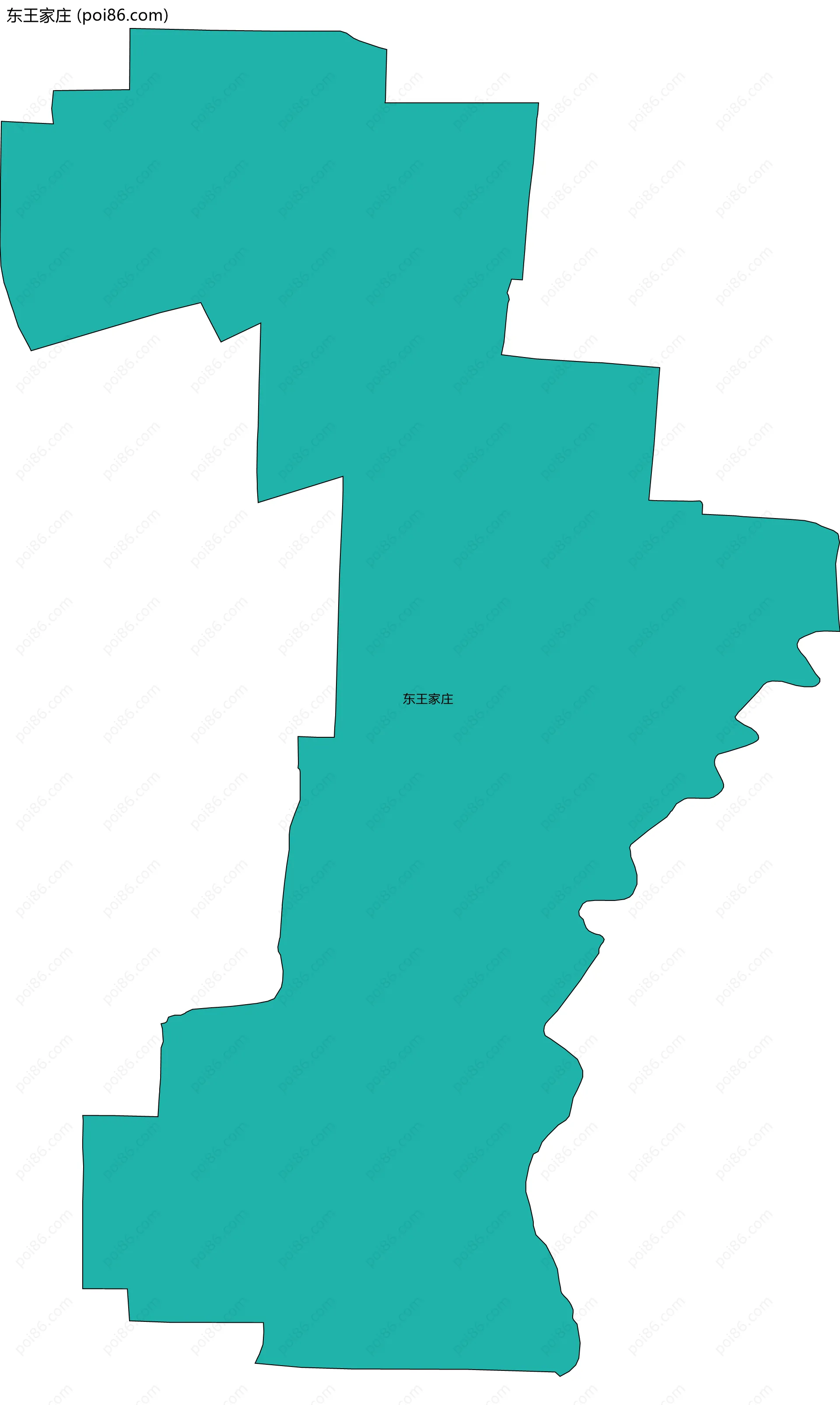 东王家庄边界地图