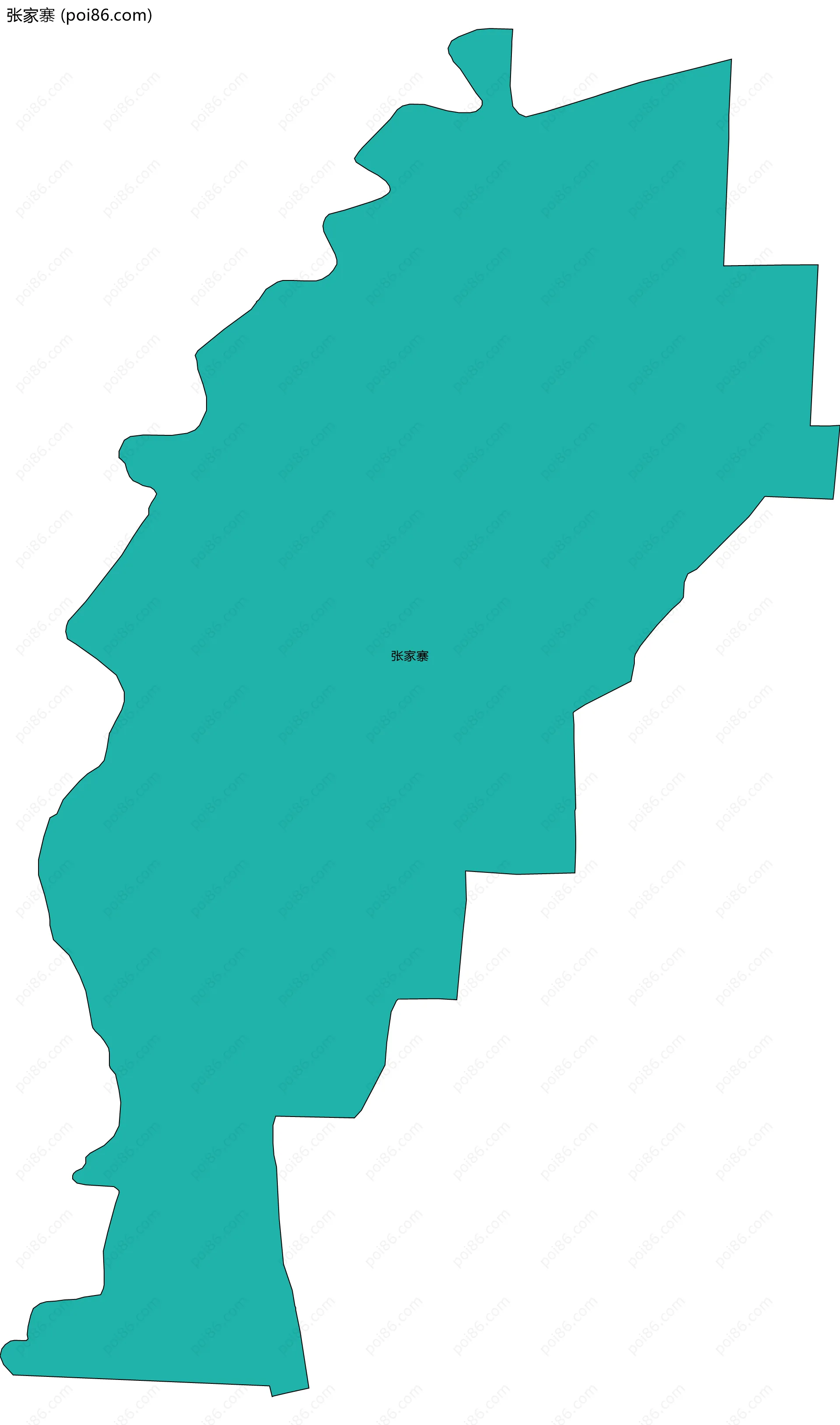 张家寨边界地图