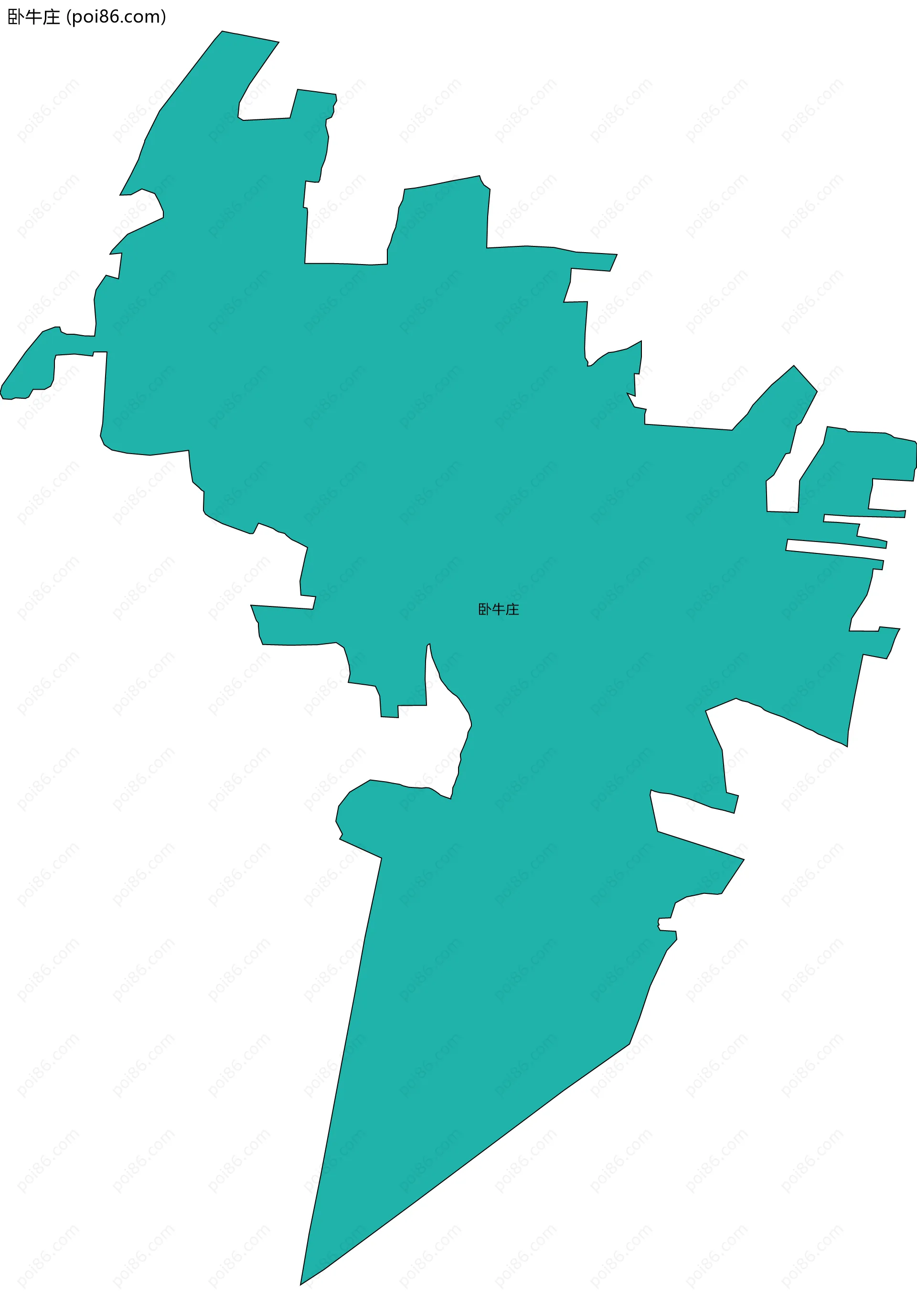 卧牛庄边界地图