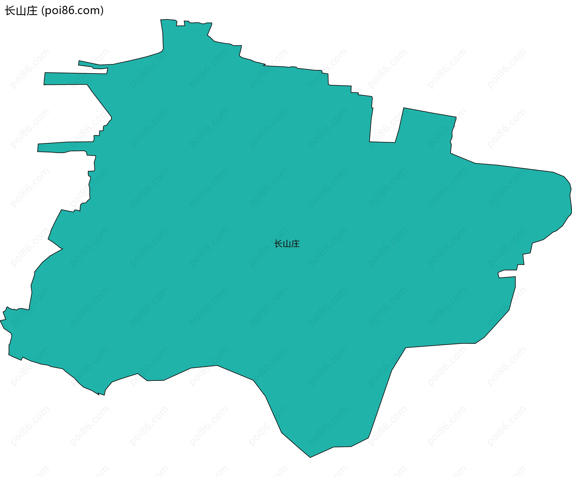 长山庄边界地图