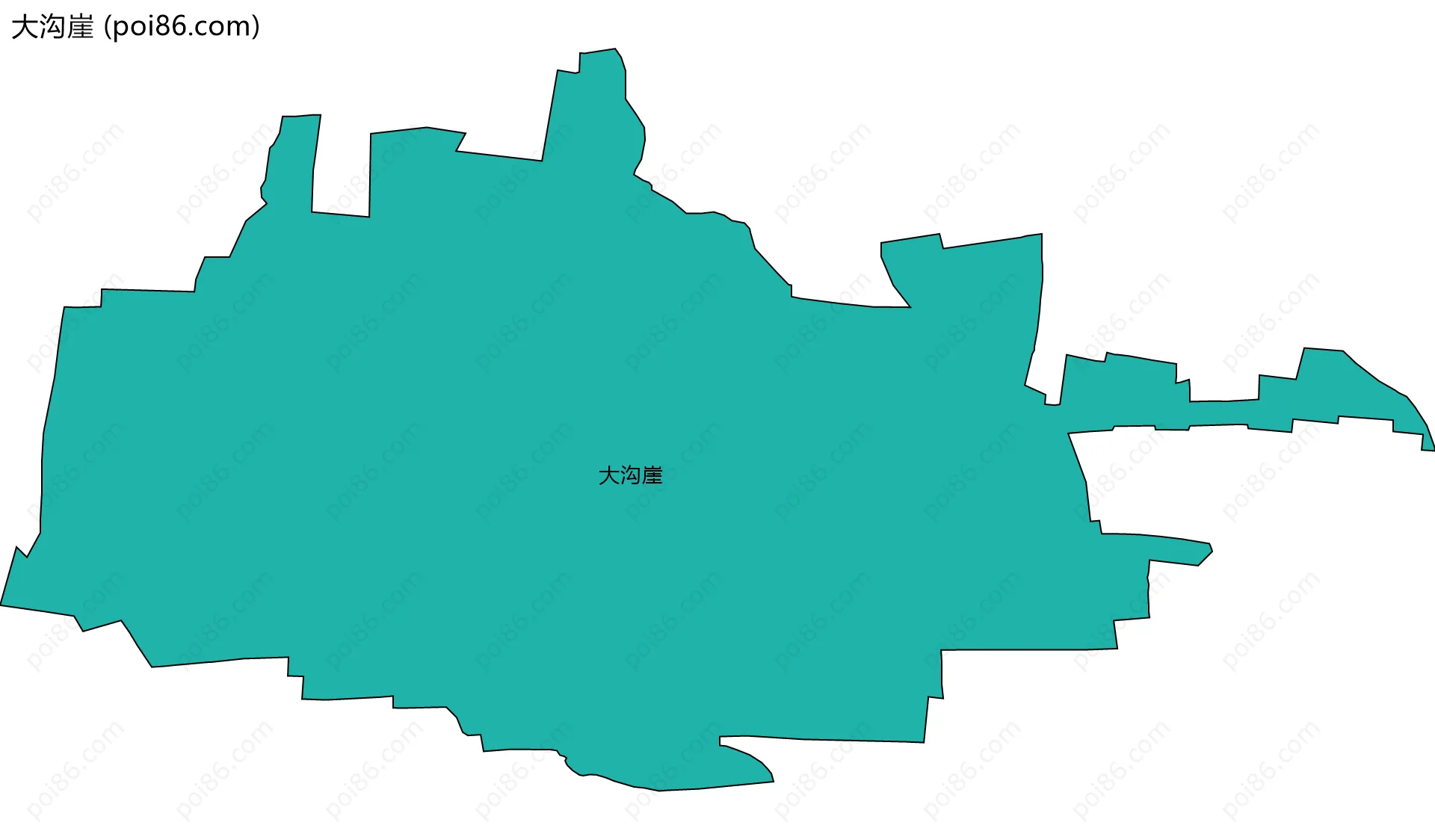 大沟崖边界地图