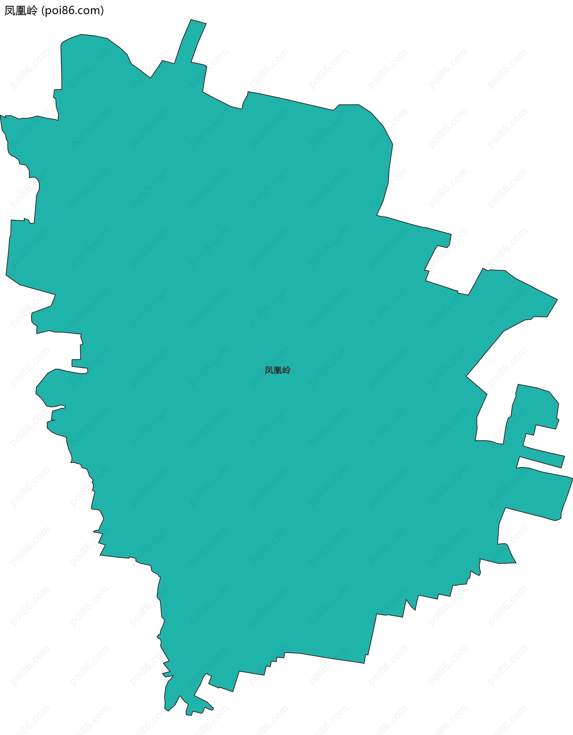 凤凰岭边界地图