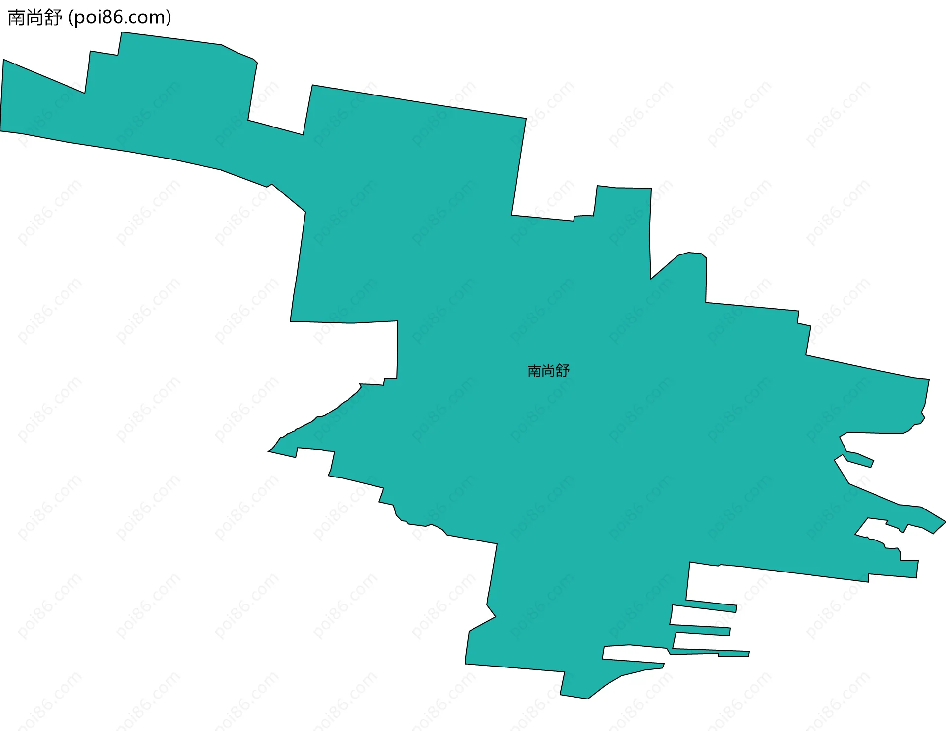 南尚舒边界地图