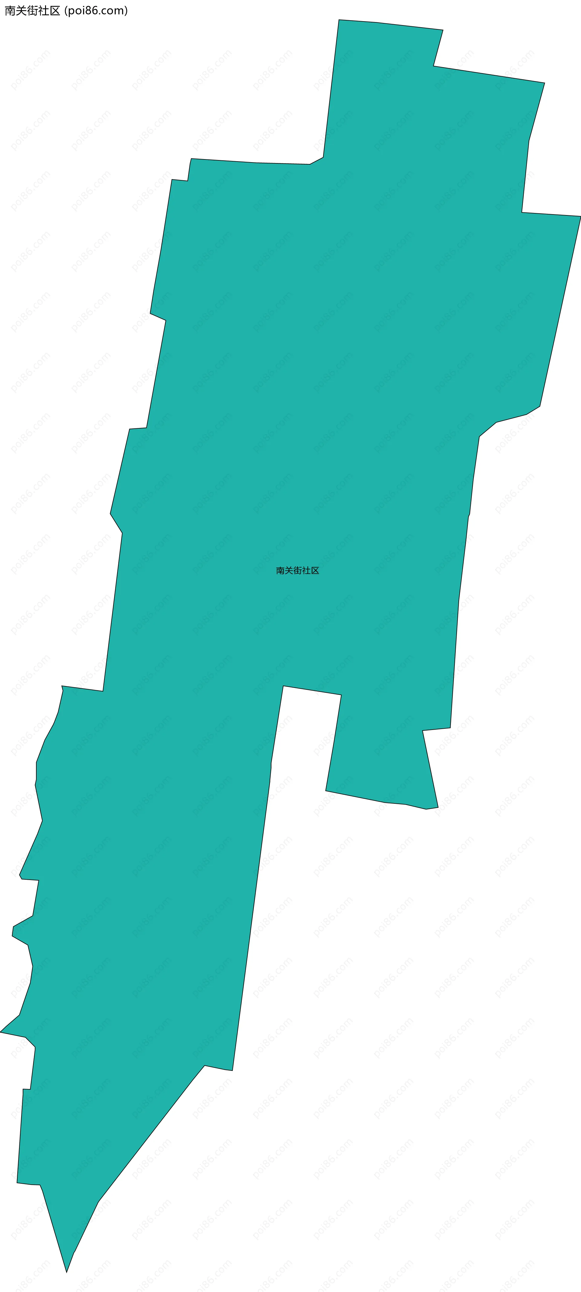 南关街社区边界地图