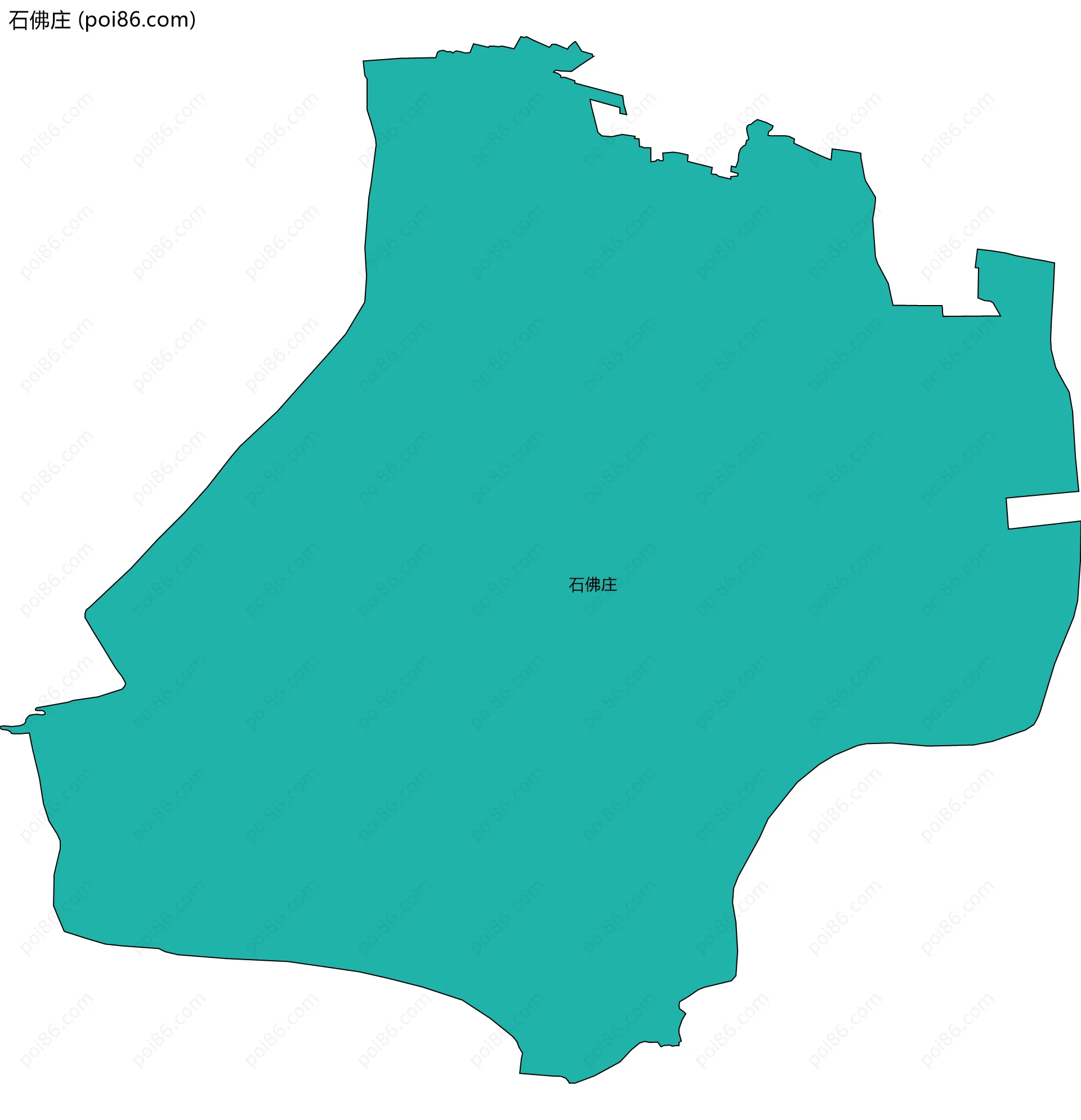 石佛庄边界地图