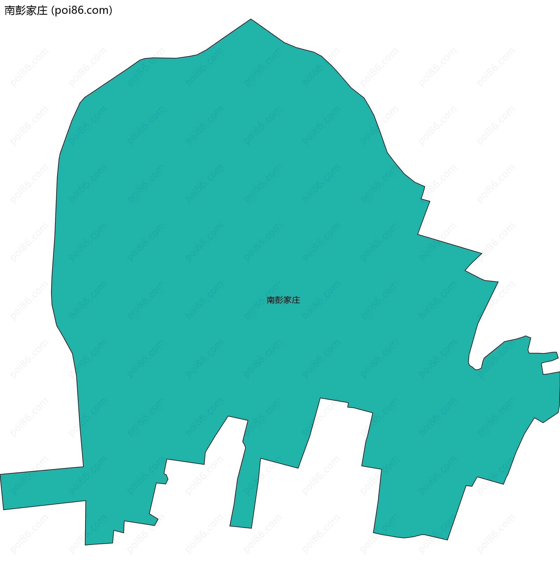 南彭家庄边界地图