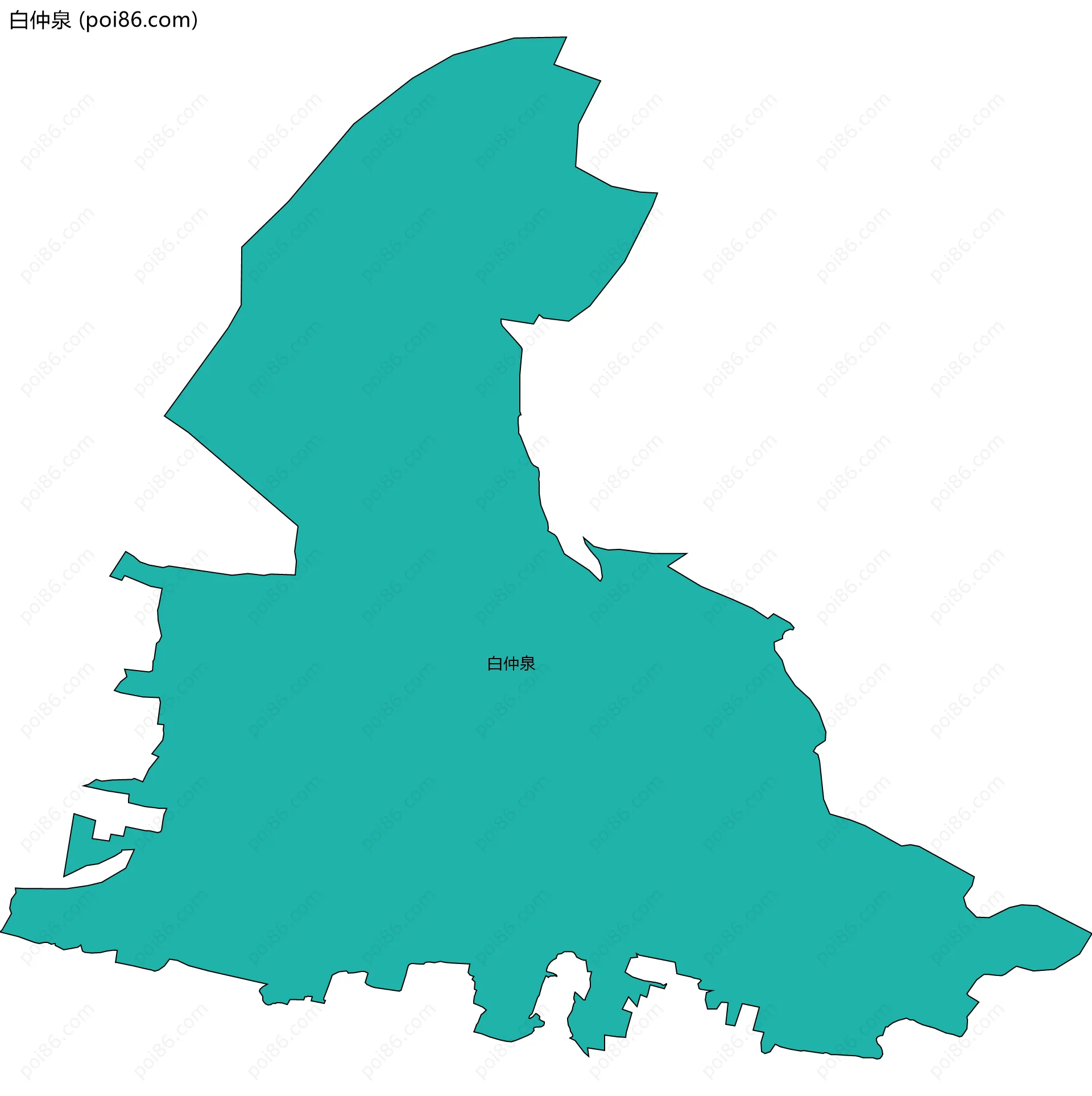 白仲泉边界地图