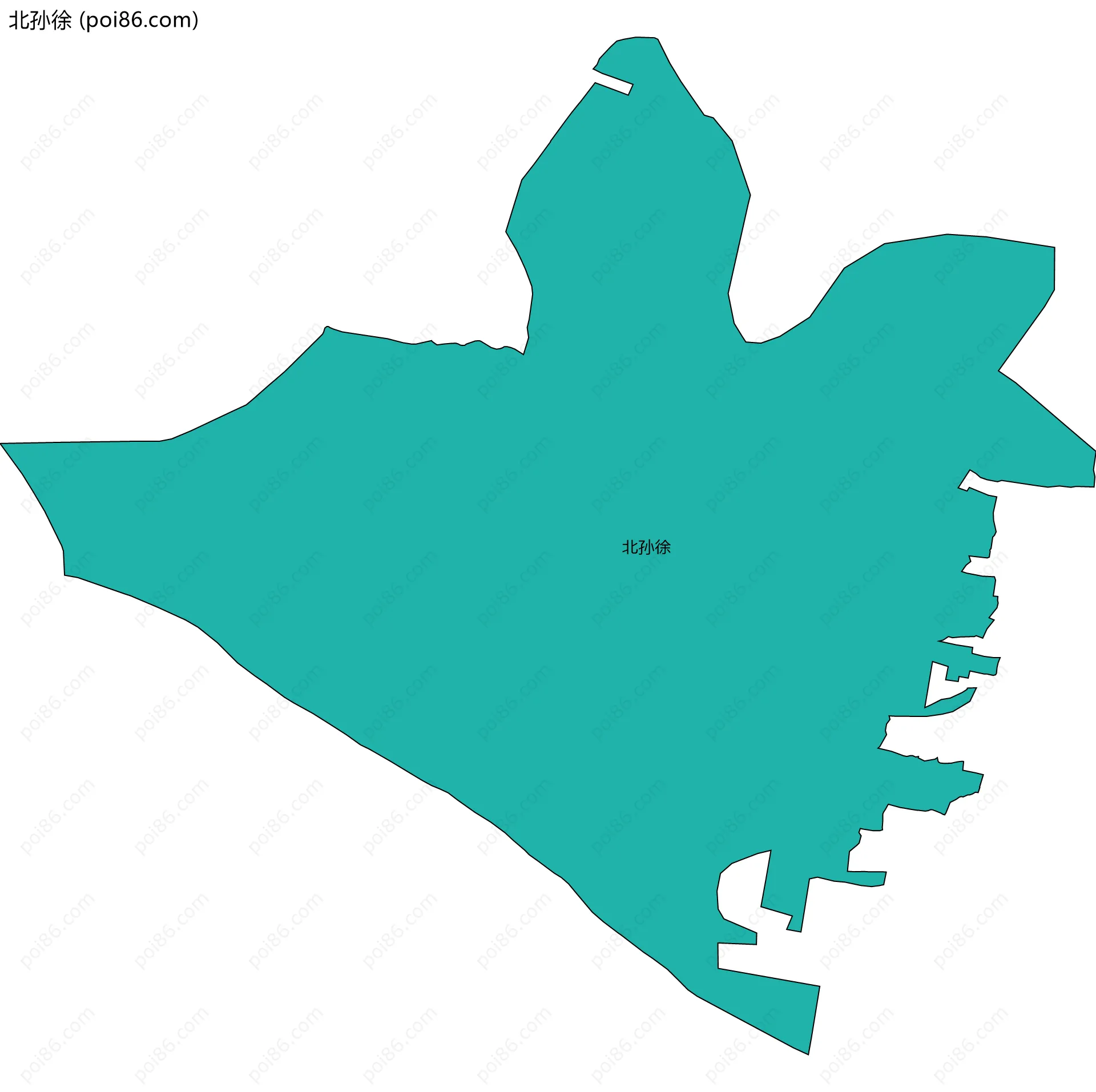 北孙徐边界地图