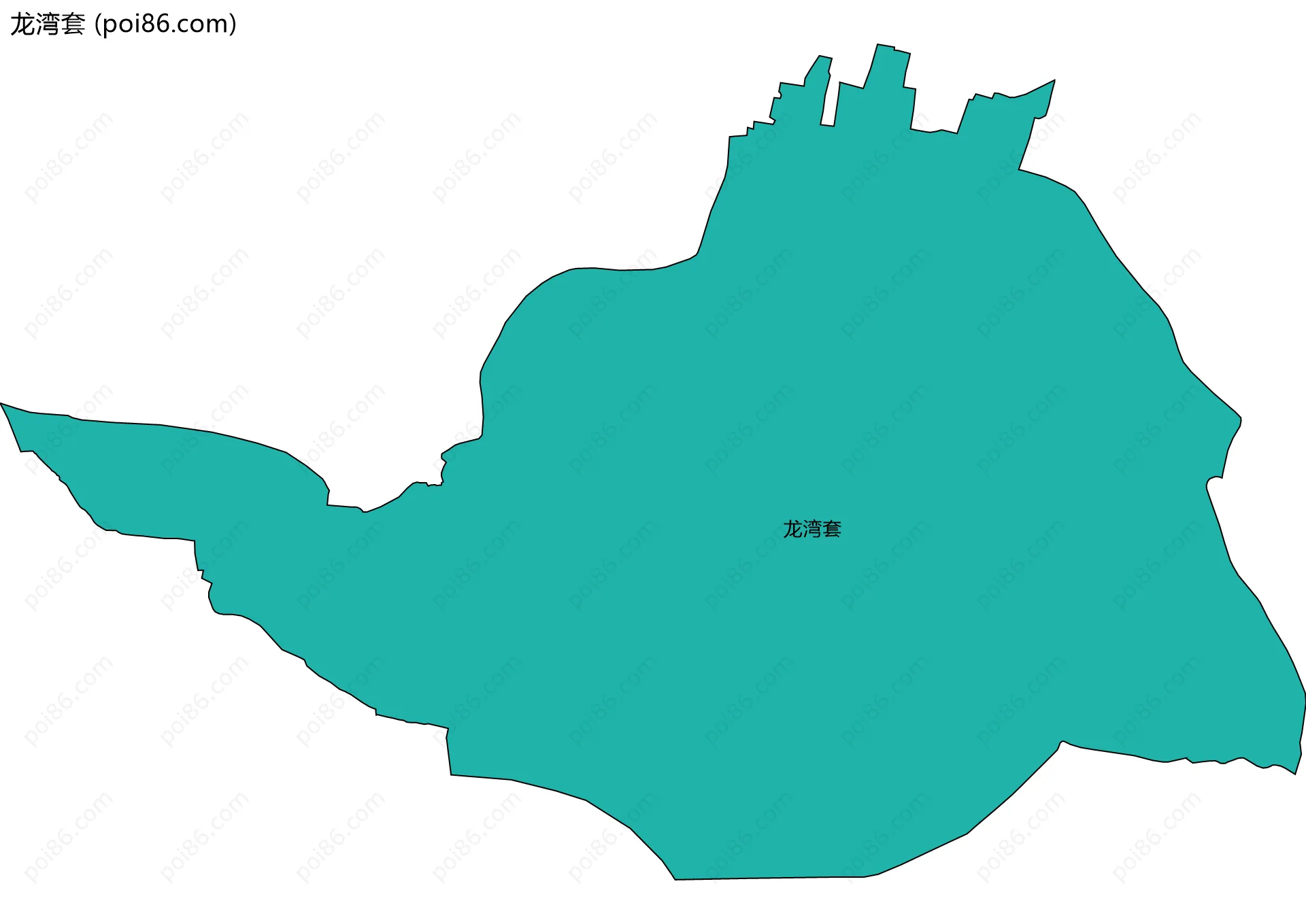 龙湾套边界地图