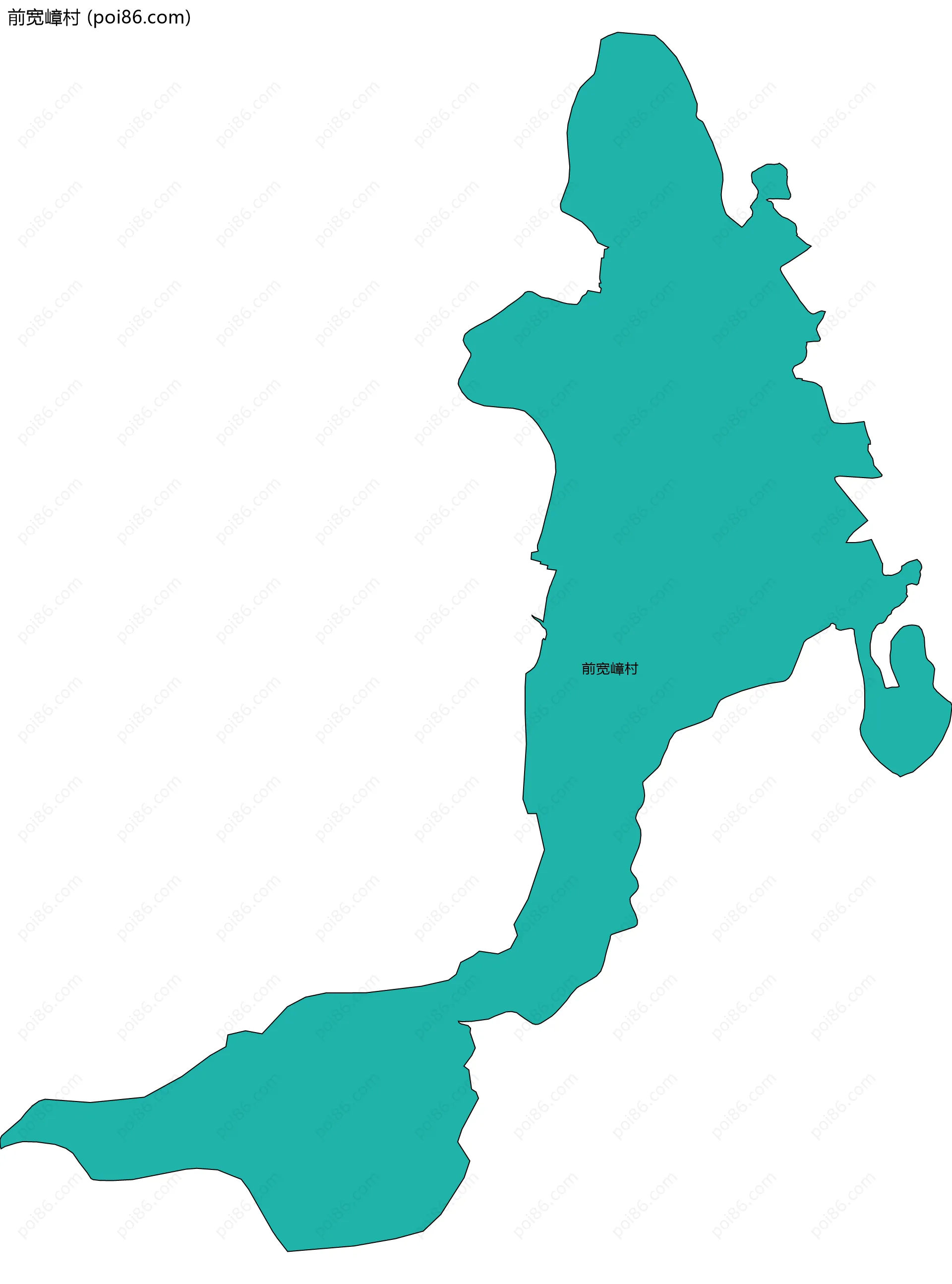 前宽嶂村边界地图