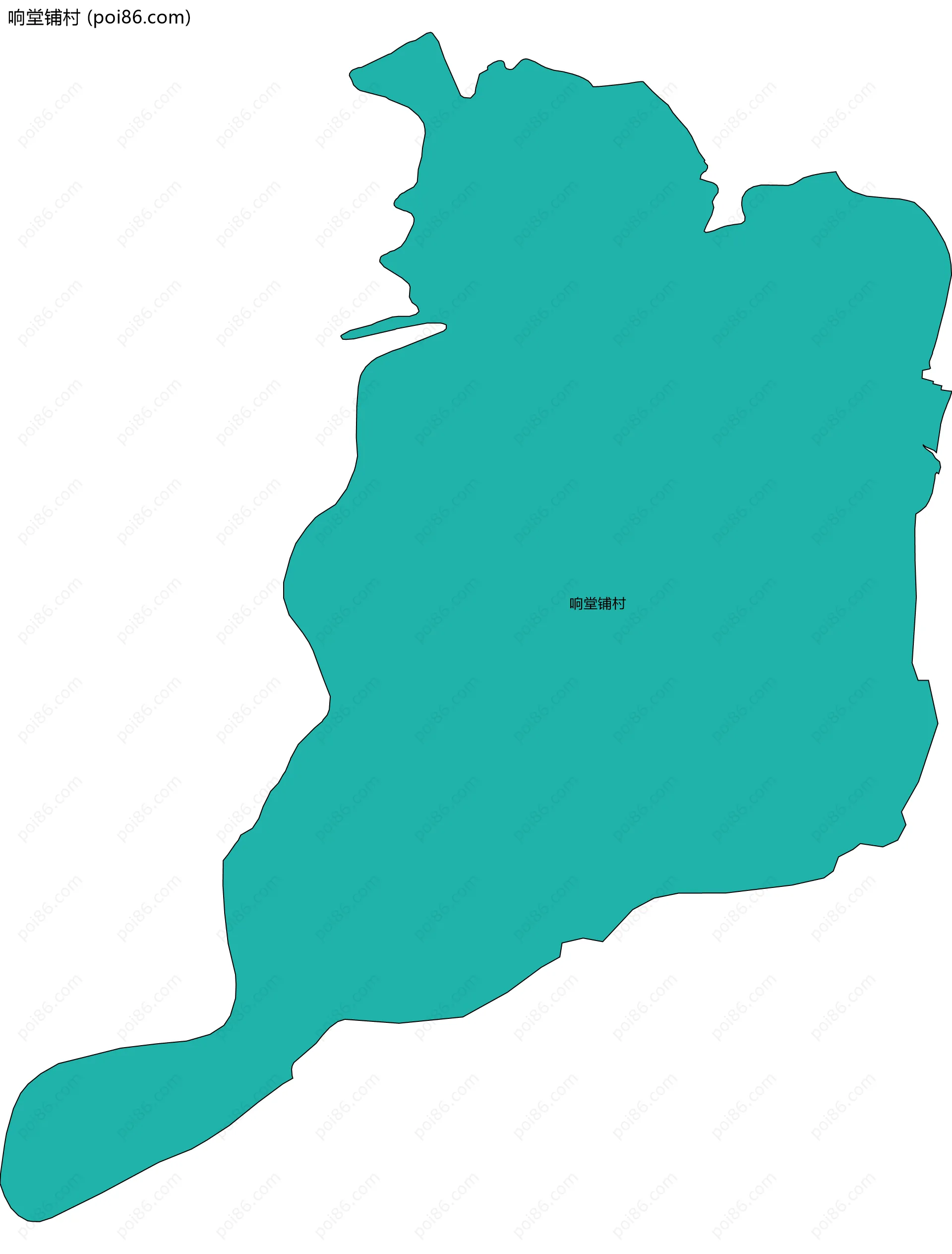 响堂铺村边界地图