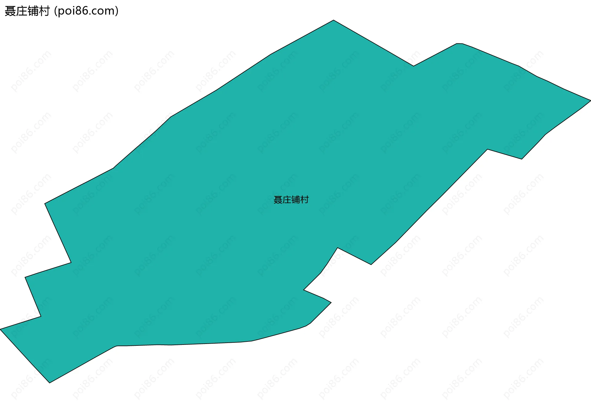 聂庄铺村边界地图