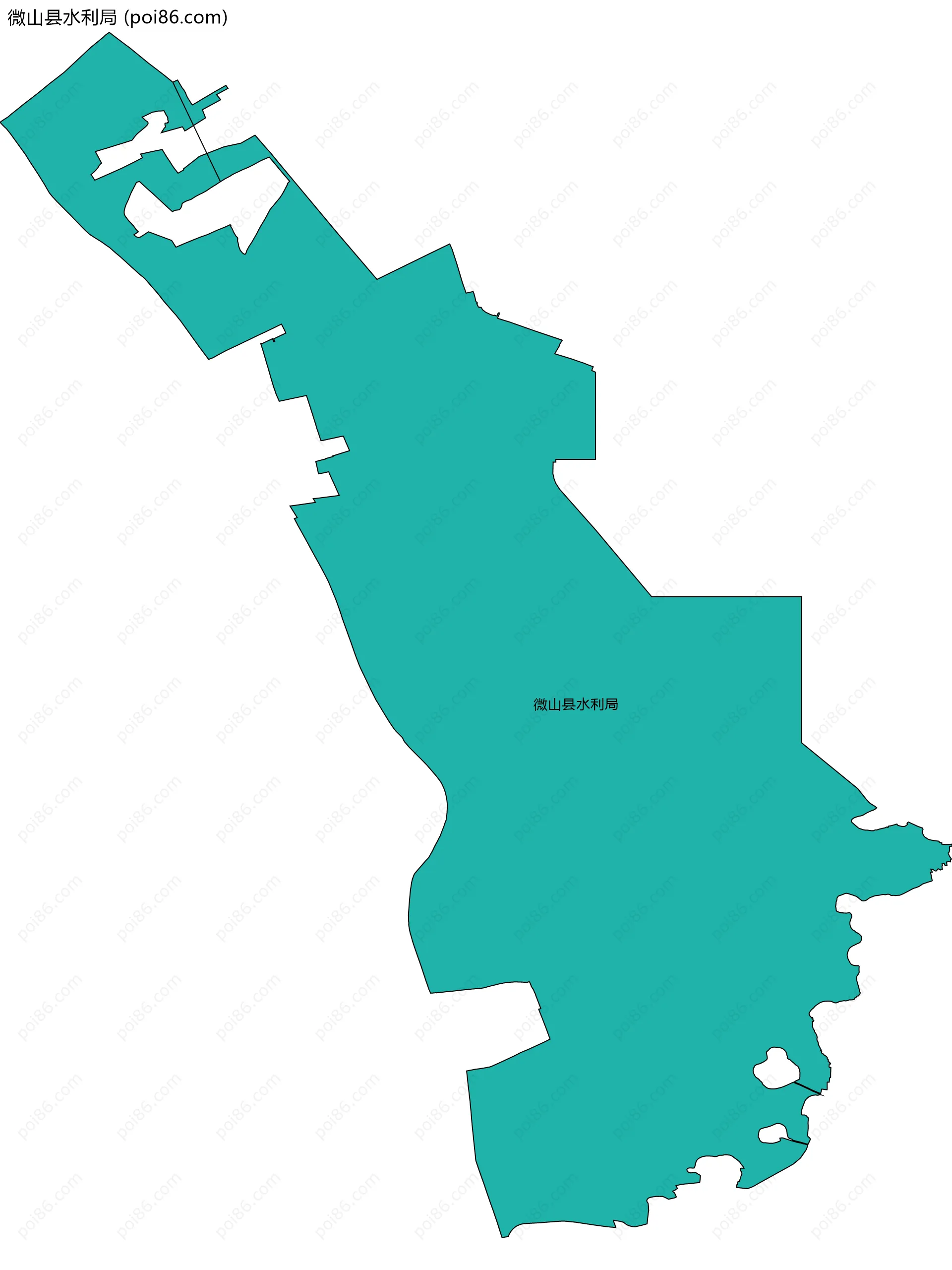 微山县水利局边界地图