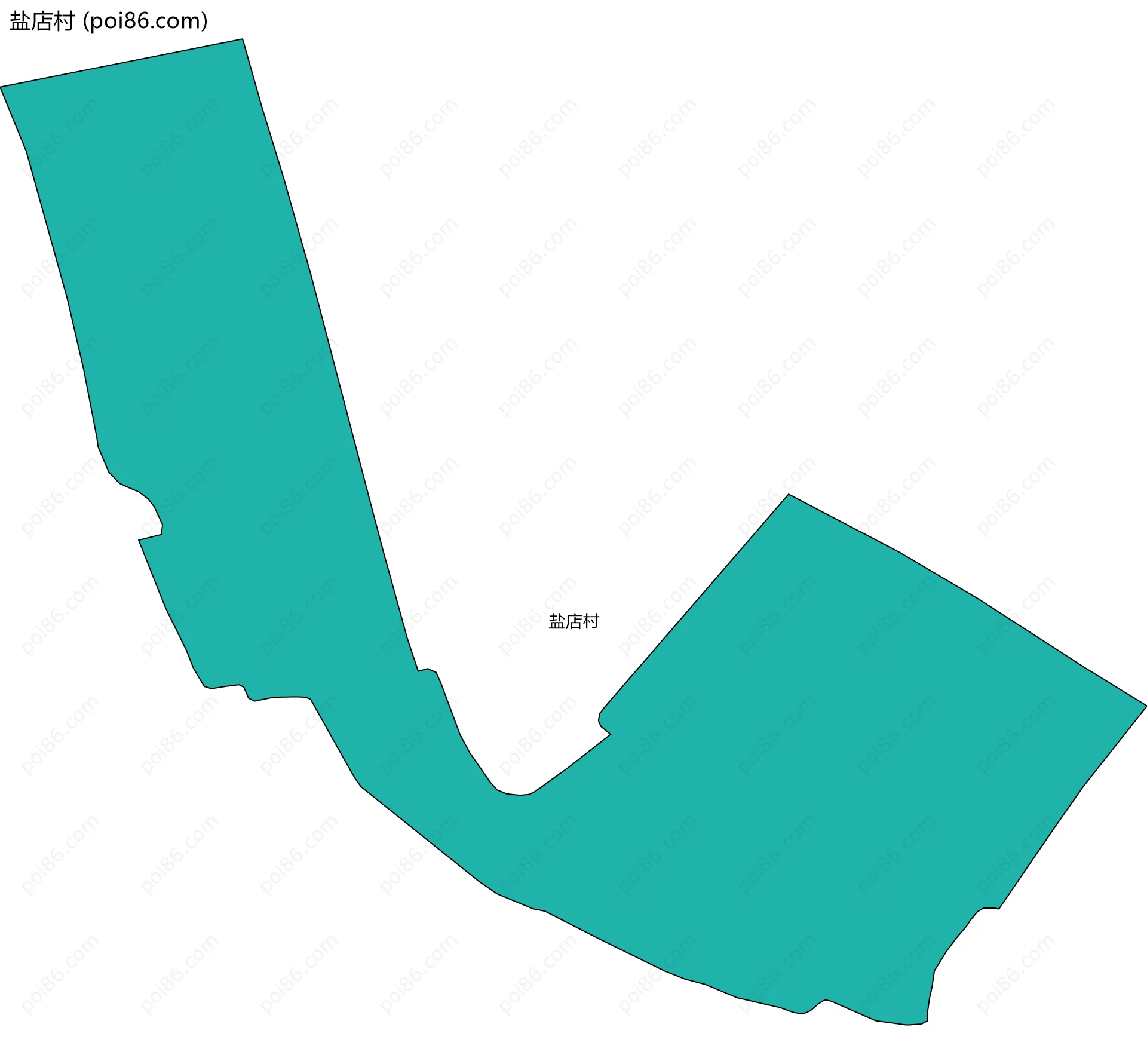 盐店村边界地图