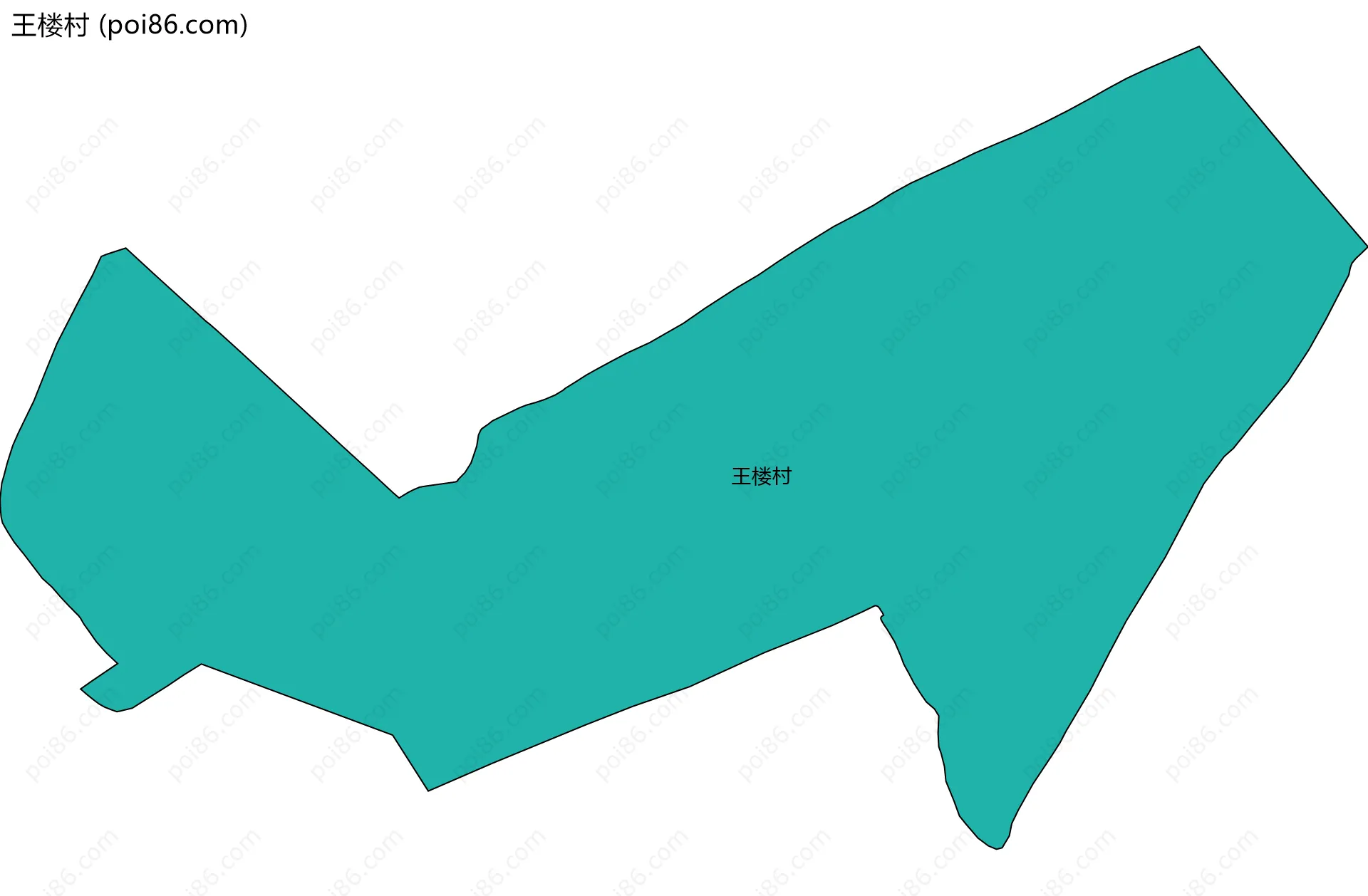 王楼村边界地图