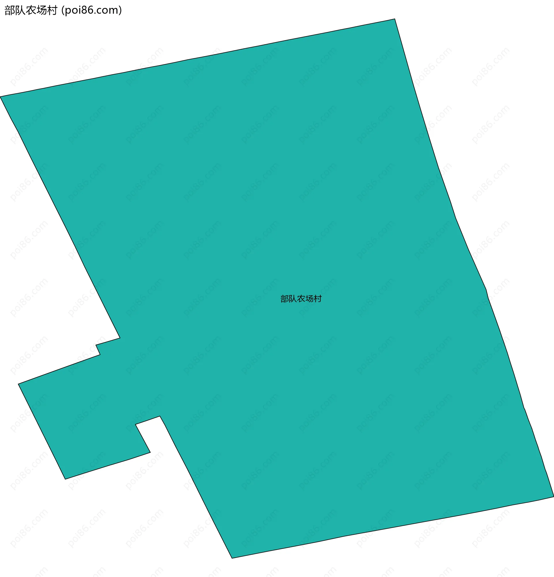 部队农场村边界地图